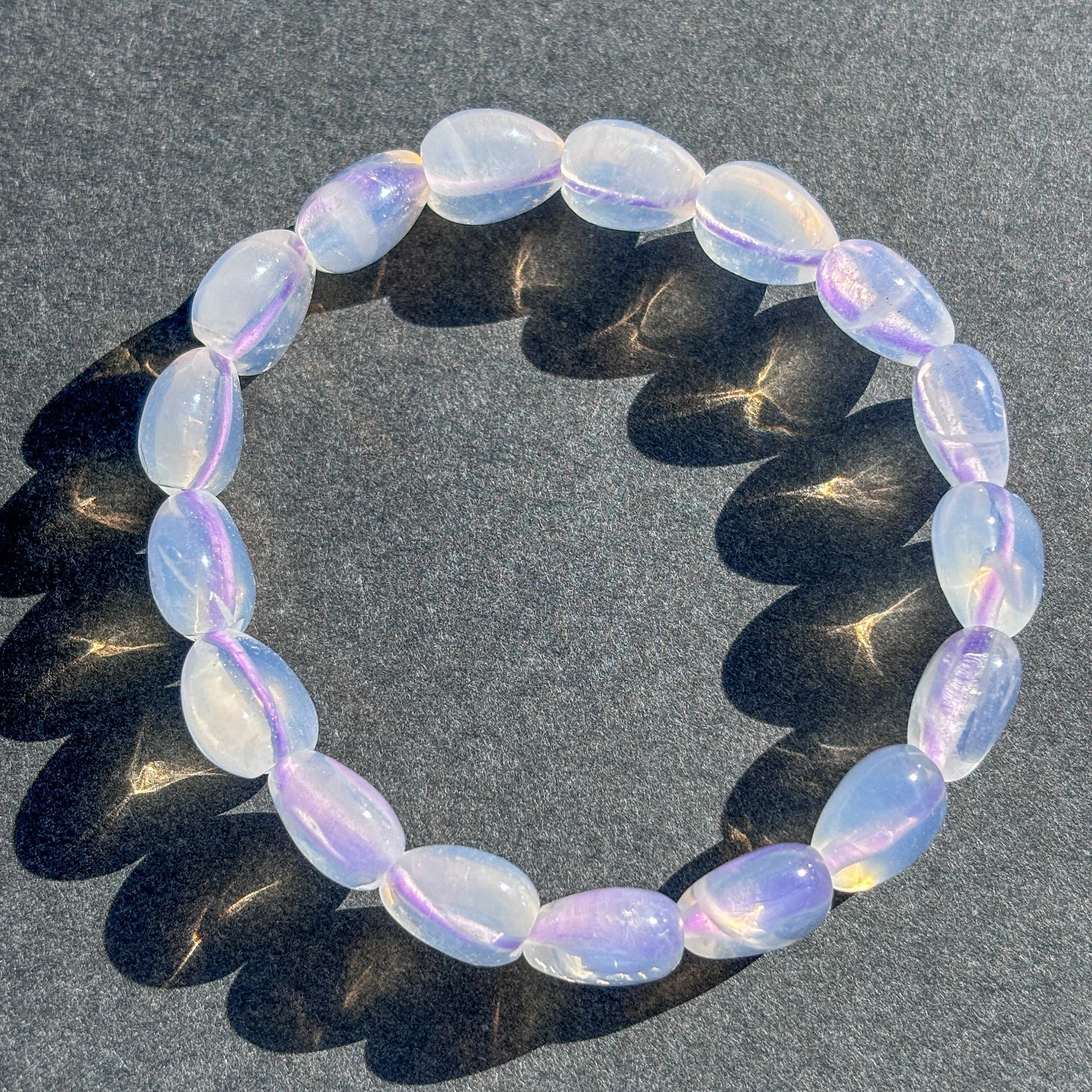 Natural Rare Lavender Moon Quartz Bracelet