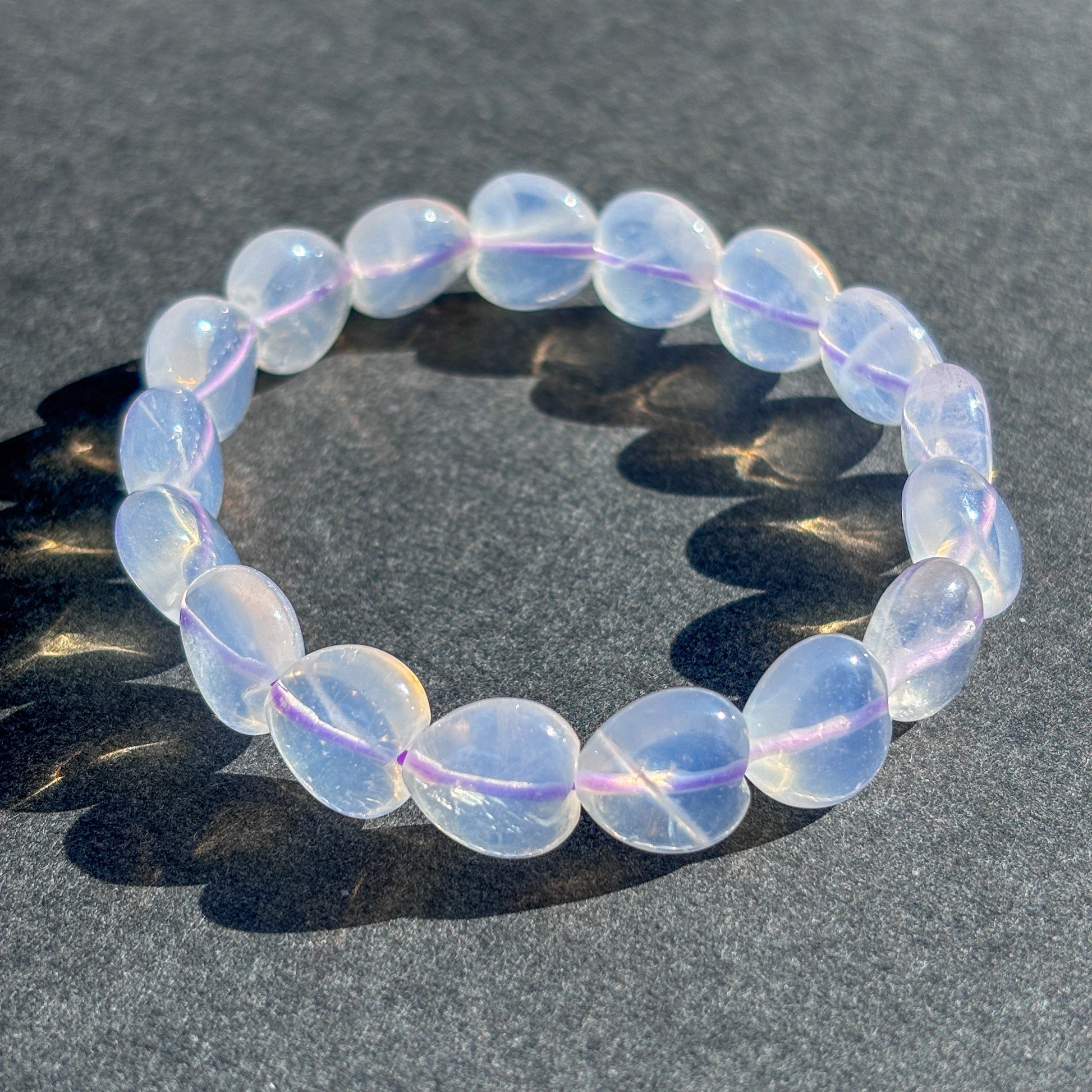 Natural Rare Lavender Moon Quartz Bracelet