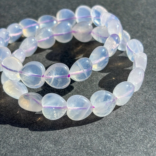 Natural Rare Lavender Moon Quartz Bracelet