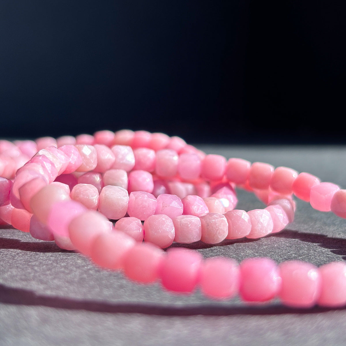 Pink Opal Crystal Bracelet