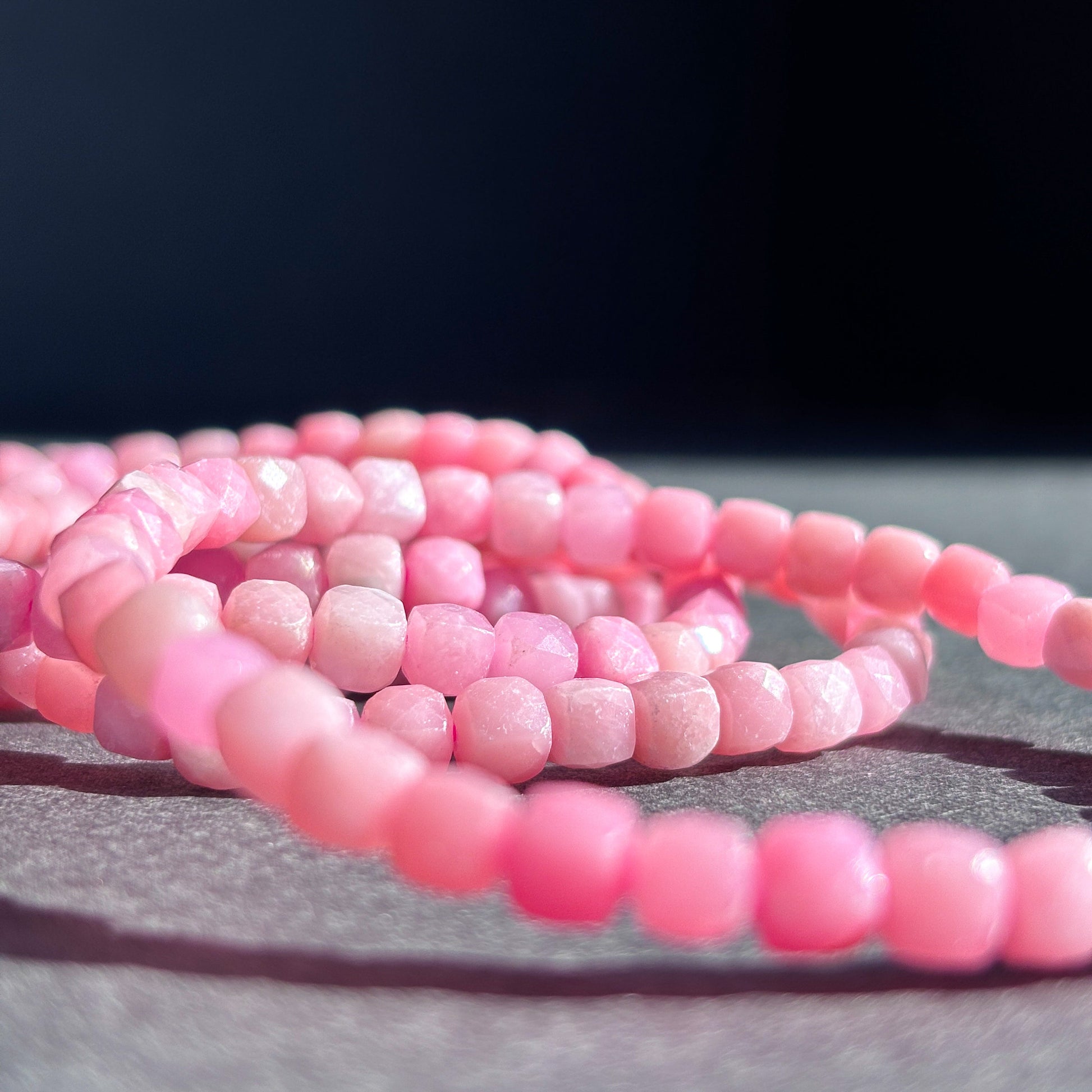 Pink Opal Crystal Bracelet