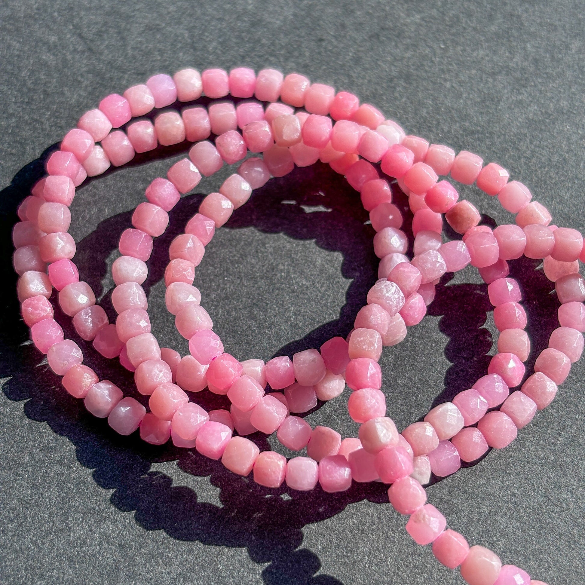 Pink Opal Crystal Bracelet