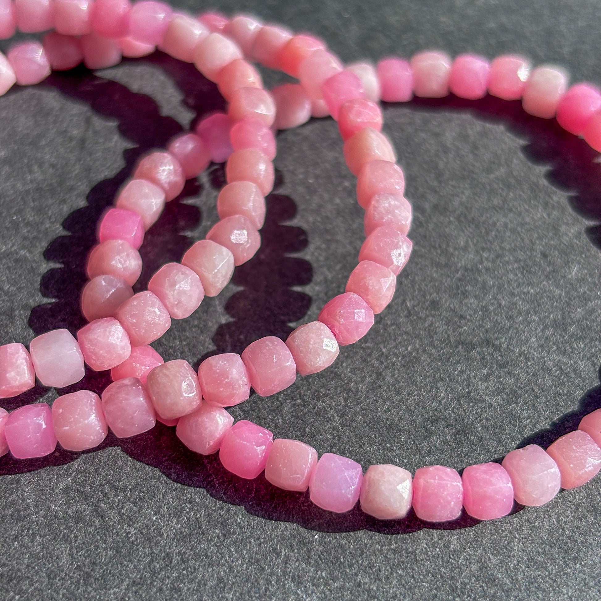 Pink Opal Crystal Bracelet