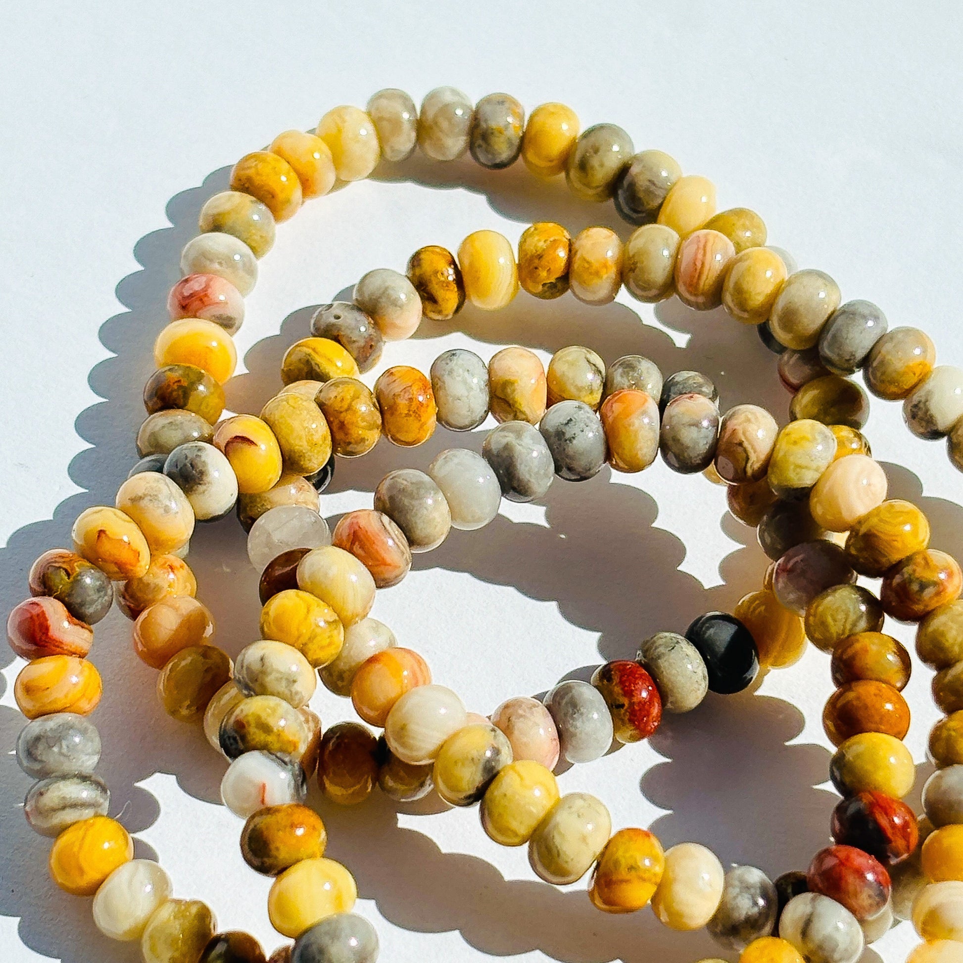 Crazy Lace Agate Crystal Bracelet