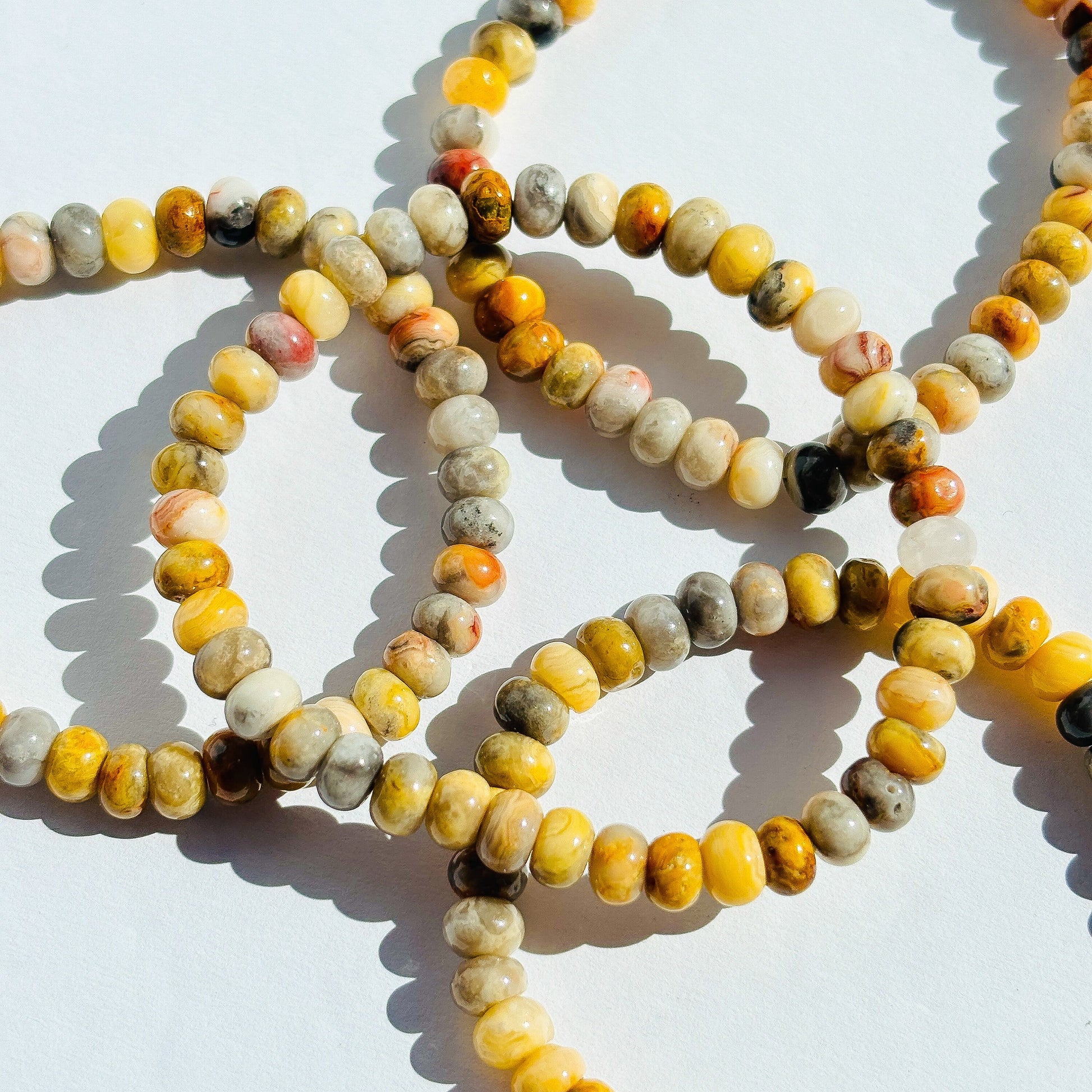 Crazy Lace Agate Crystal Bracelet