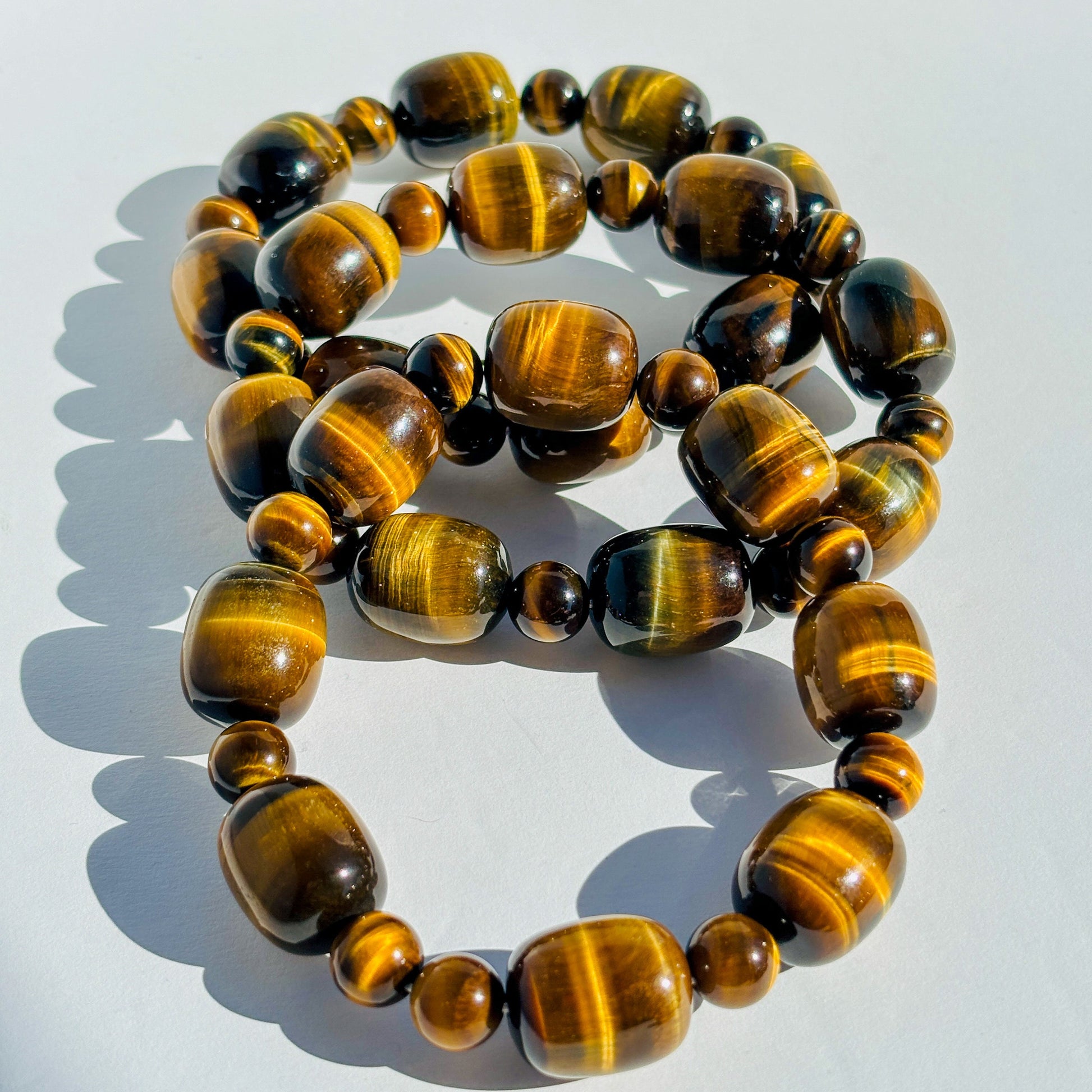 Golden Tiger Eye Beaded Handmade Crystal Bracelet