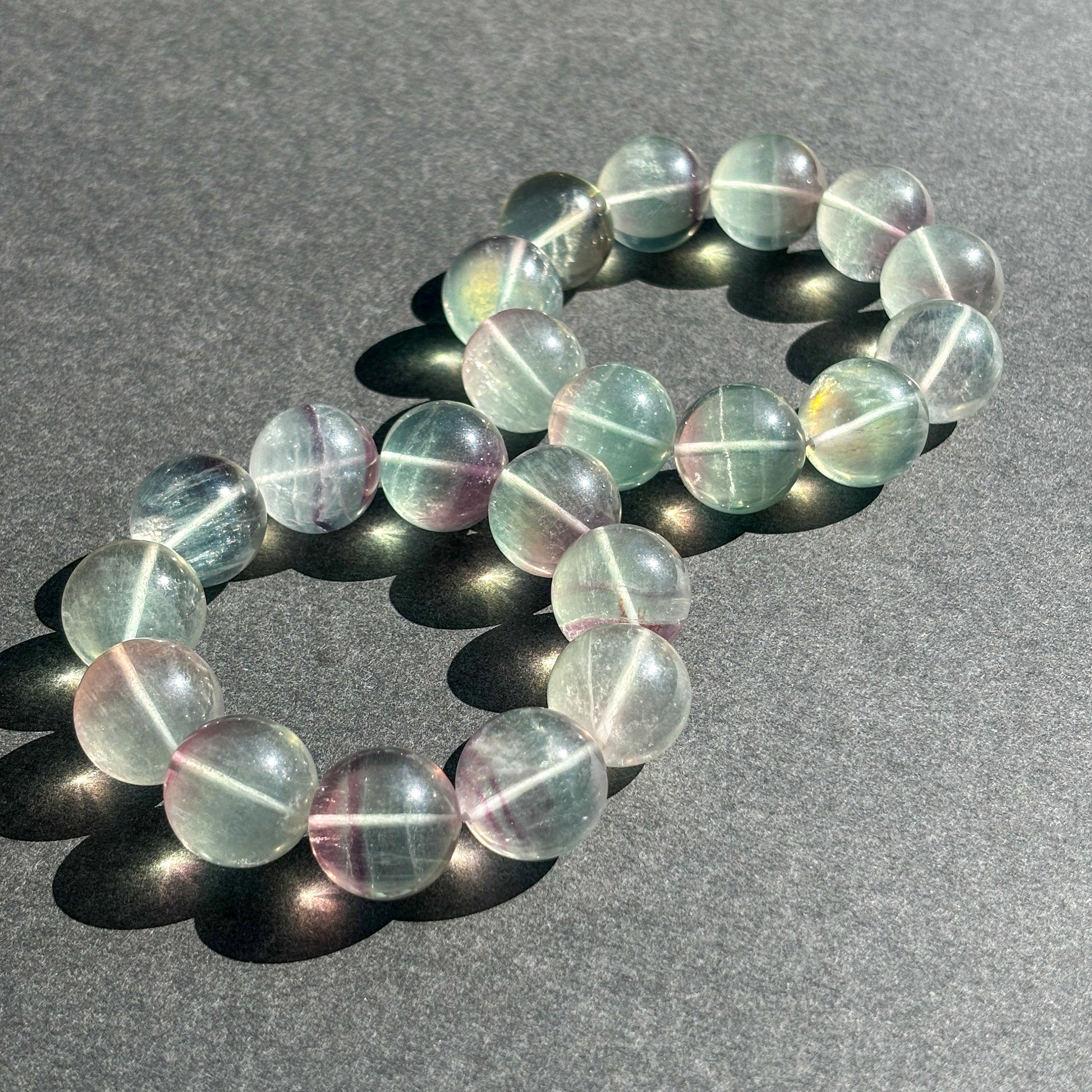 Candy Fluorite Large Chunky Crystal Bracelet