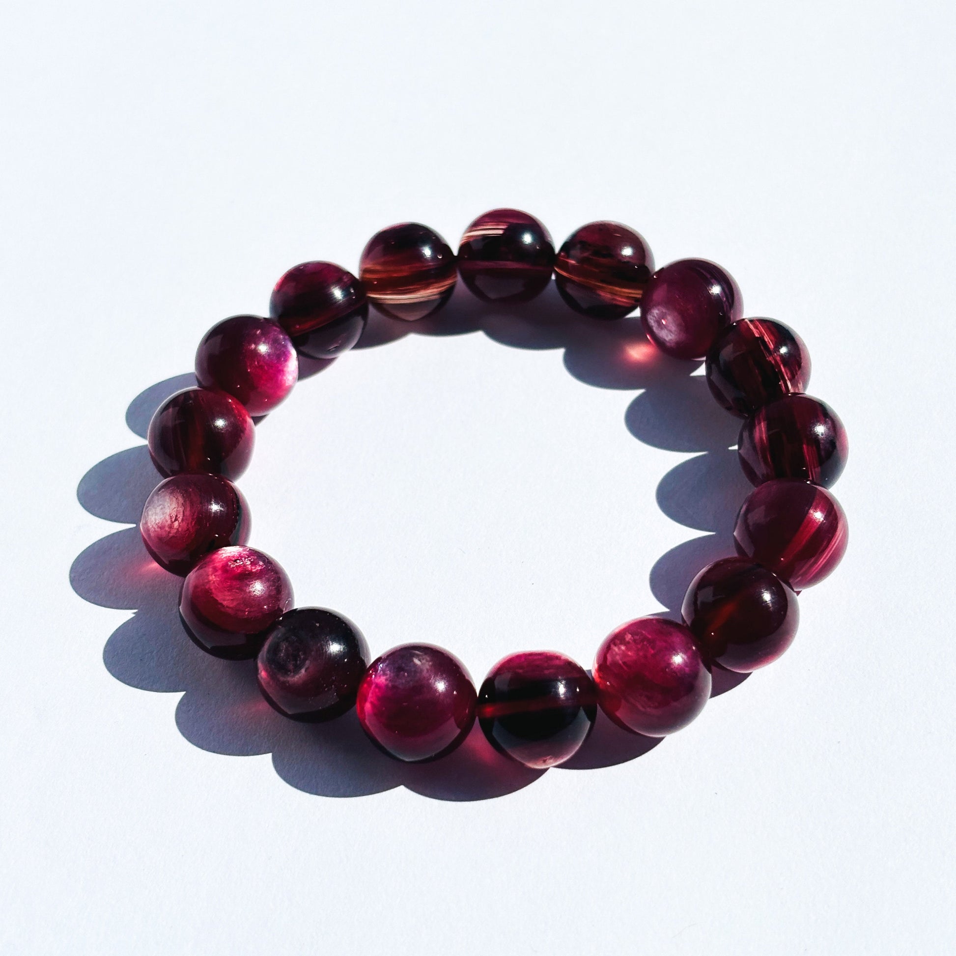 Pink Mica Gem Lepidolite Crystal Bracelet
