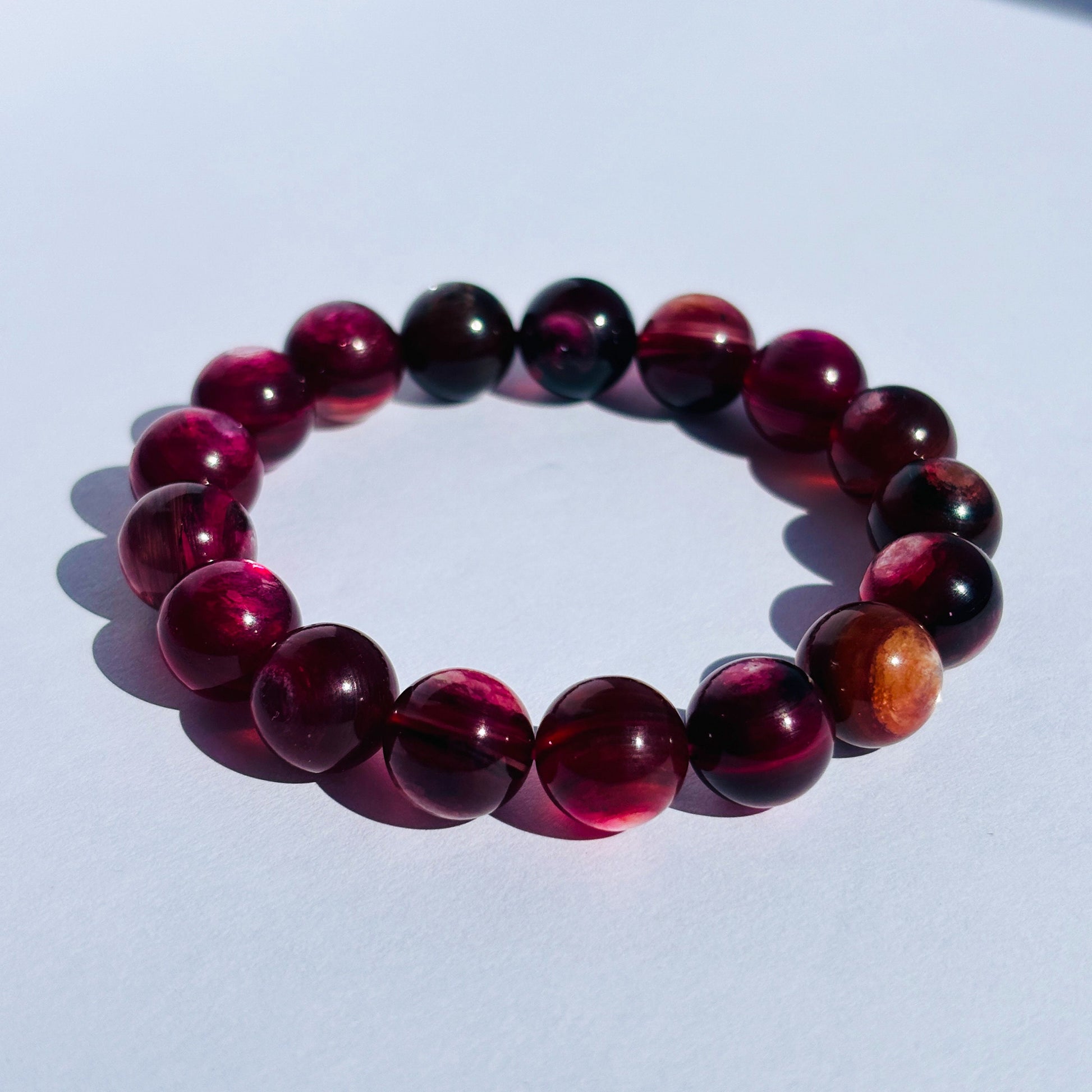 Pink Mica Gem Lepidolite Crystal Bracelet