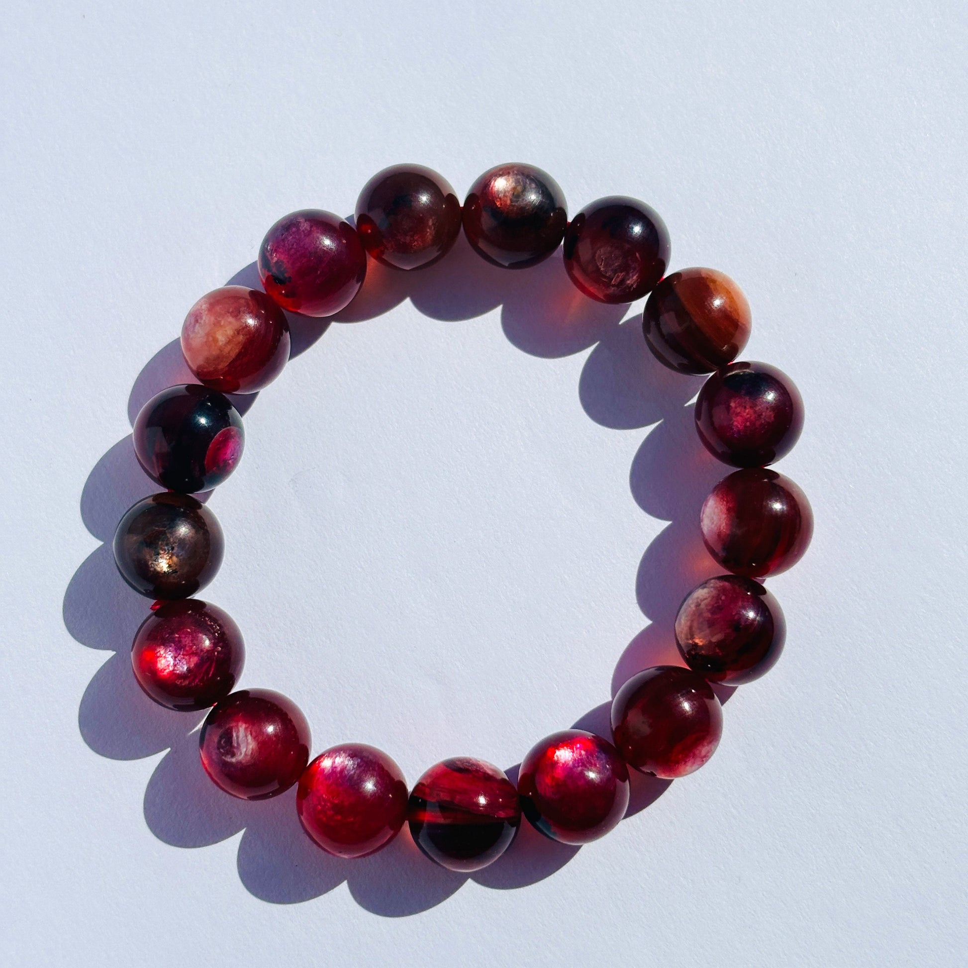 Pink Mica Gem Lepidolite Crystal Bracelet