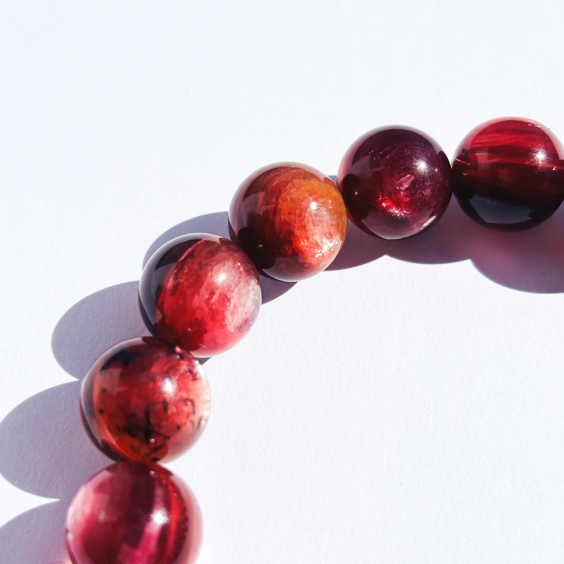 Pink Mica Gem Lepidolite Crystal Bracelet