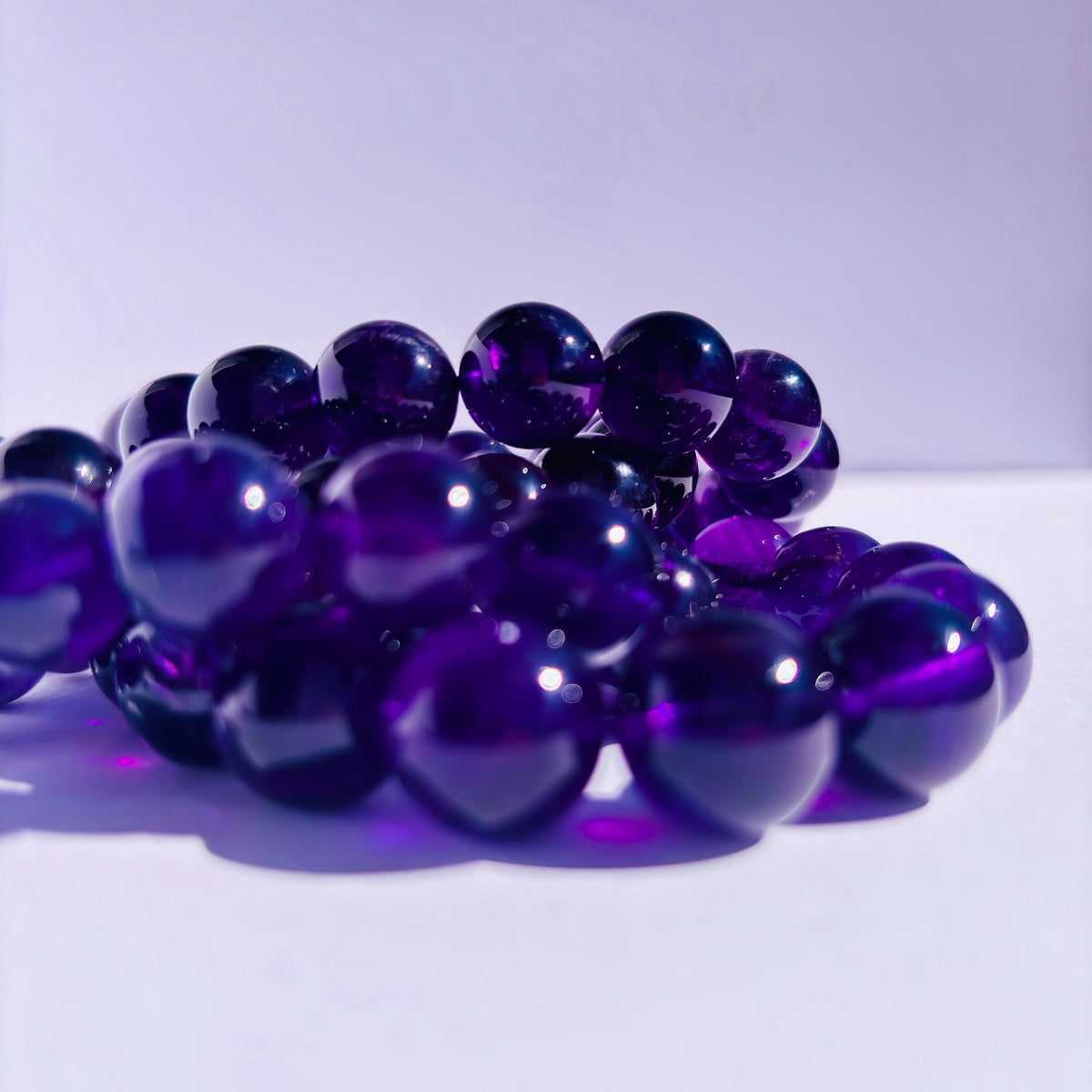 High Grade Uruguay Amethyst Crystal Bracelet