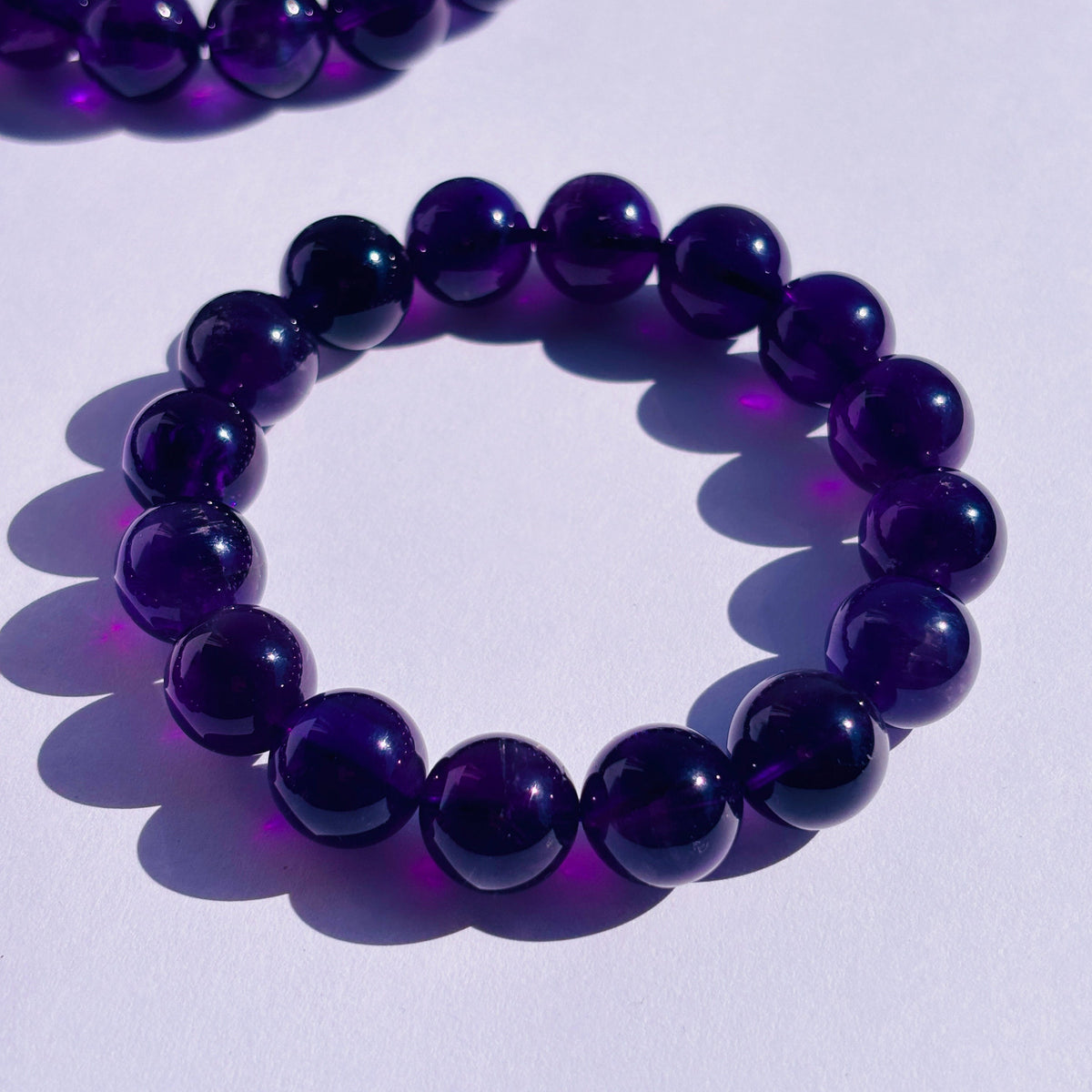 High Grade Uruguay Amethyst Crystal Bracelet