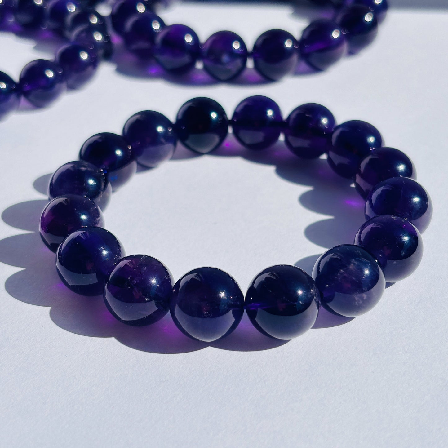High Grade Uruguay Amethyst Crystal Bracelet