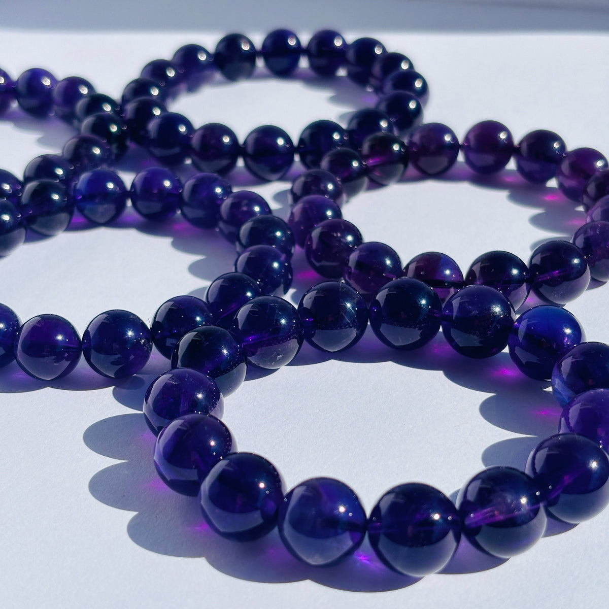 High Grade Uruguay Amethyst Crystal Bracelet