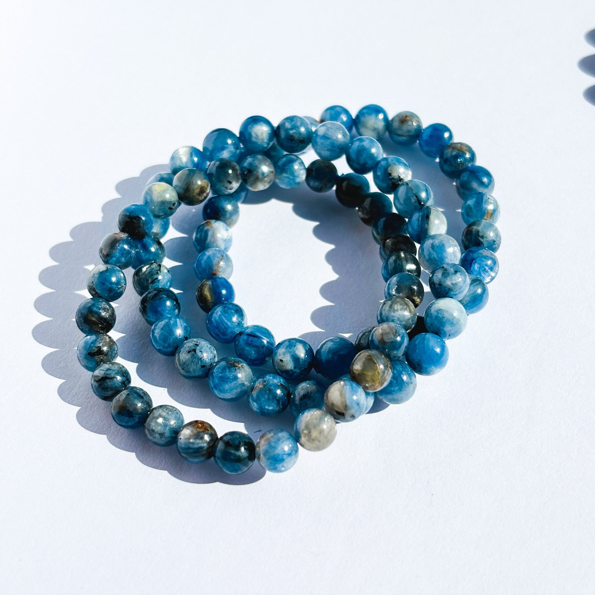 Kyanite Crystal Gemstone Stretch Bracelet