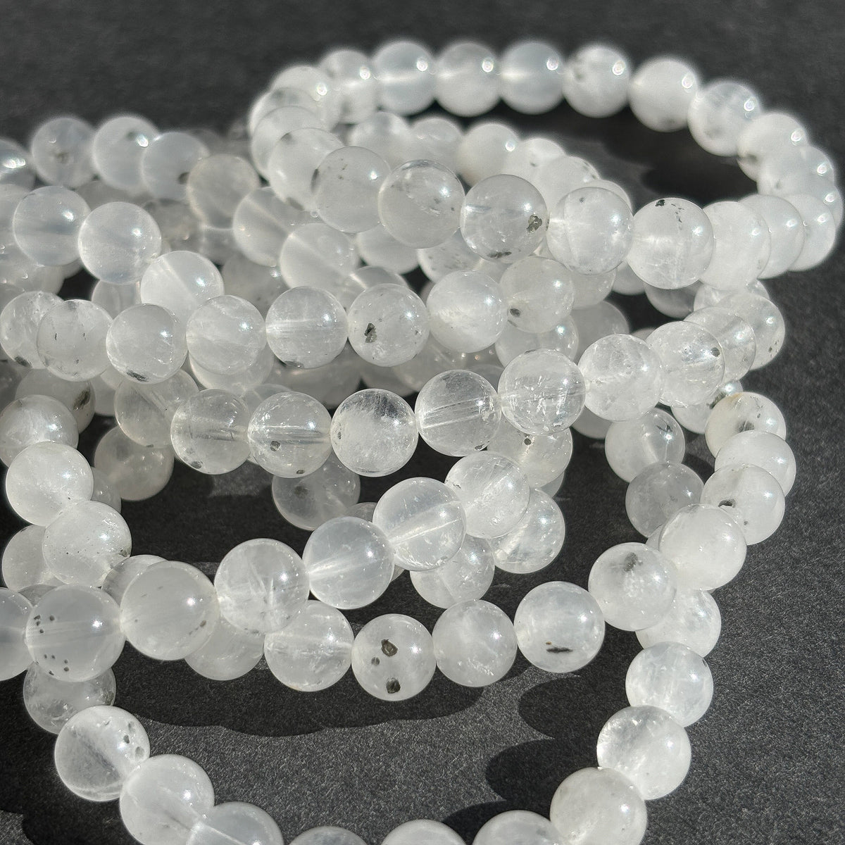 Pyrite in Clear Quartz Crystal Bracelet