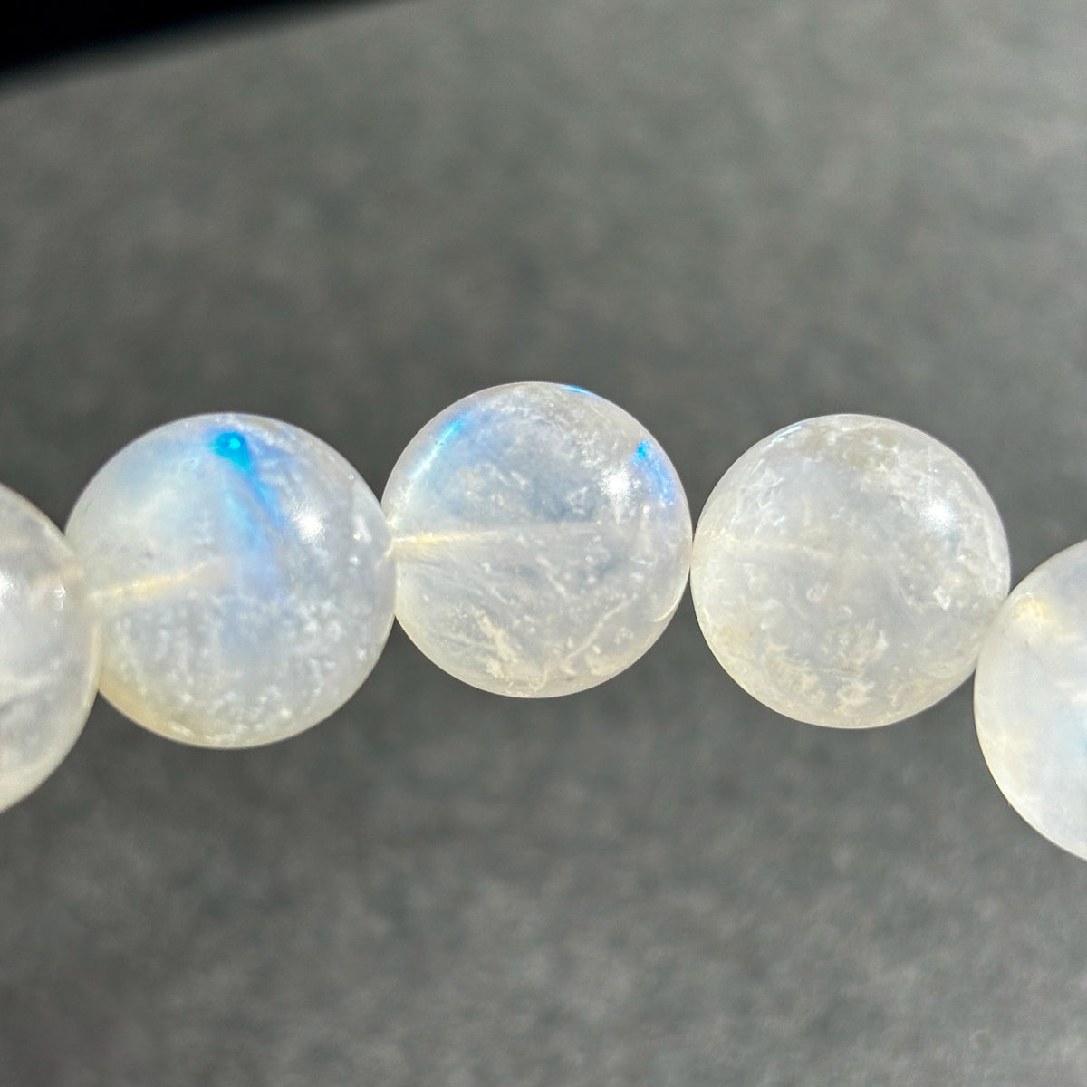 Rainbow Moonstone Crystal Chunky Bracelet