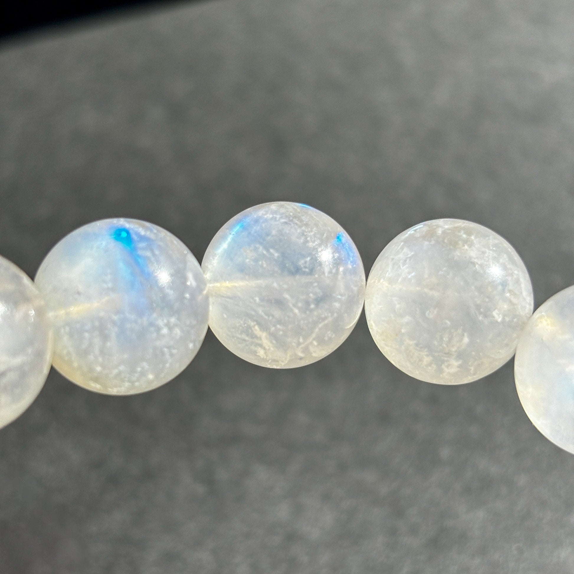 Rainbow Moonstone Crystal Chunky Bracelet