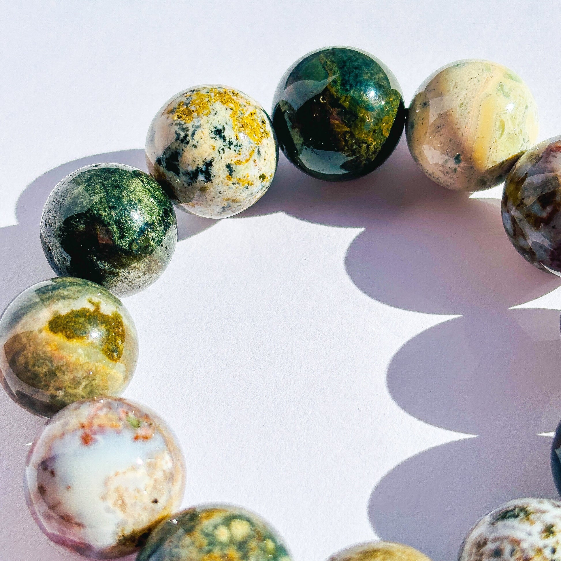 Sea Jasper Chunky Crystal Bracelet