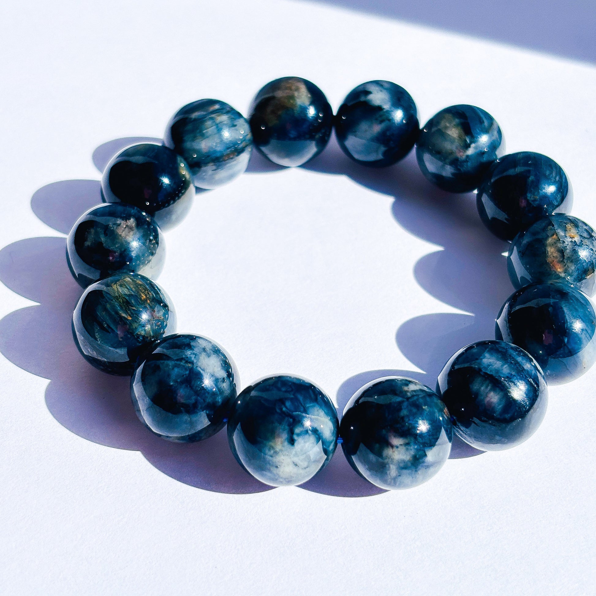 Blue Pietersite Crystal Bracelet