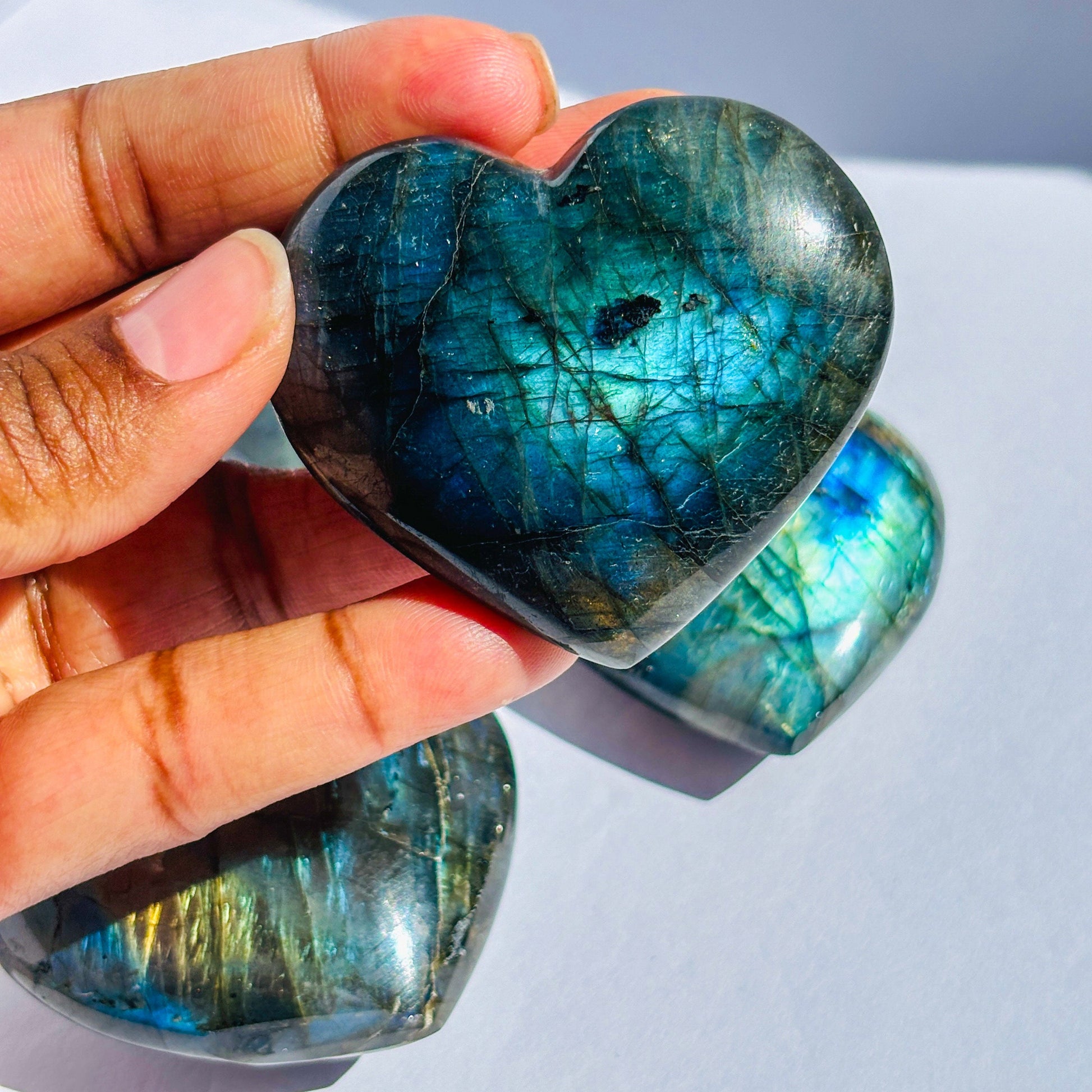 Labradorite Crystal Heart Crystal