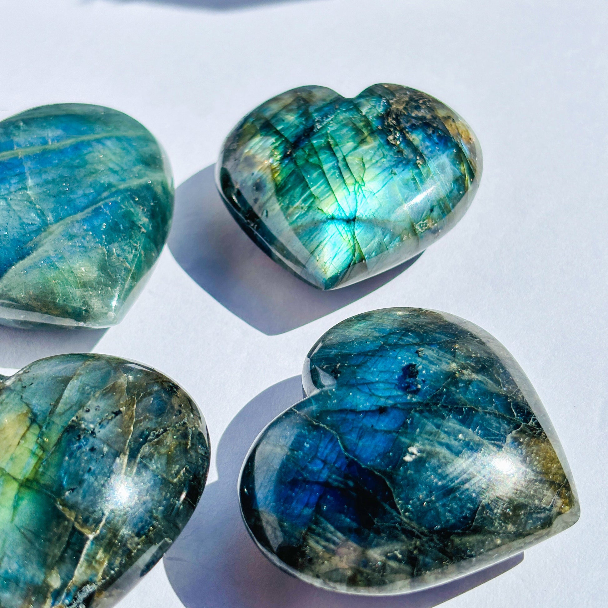 Labradorite Crystal Heart Crystal