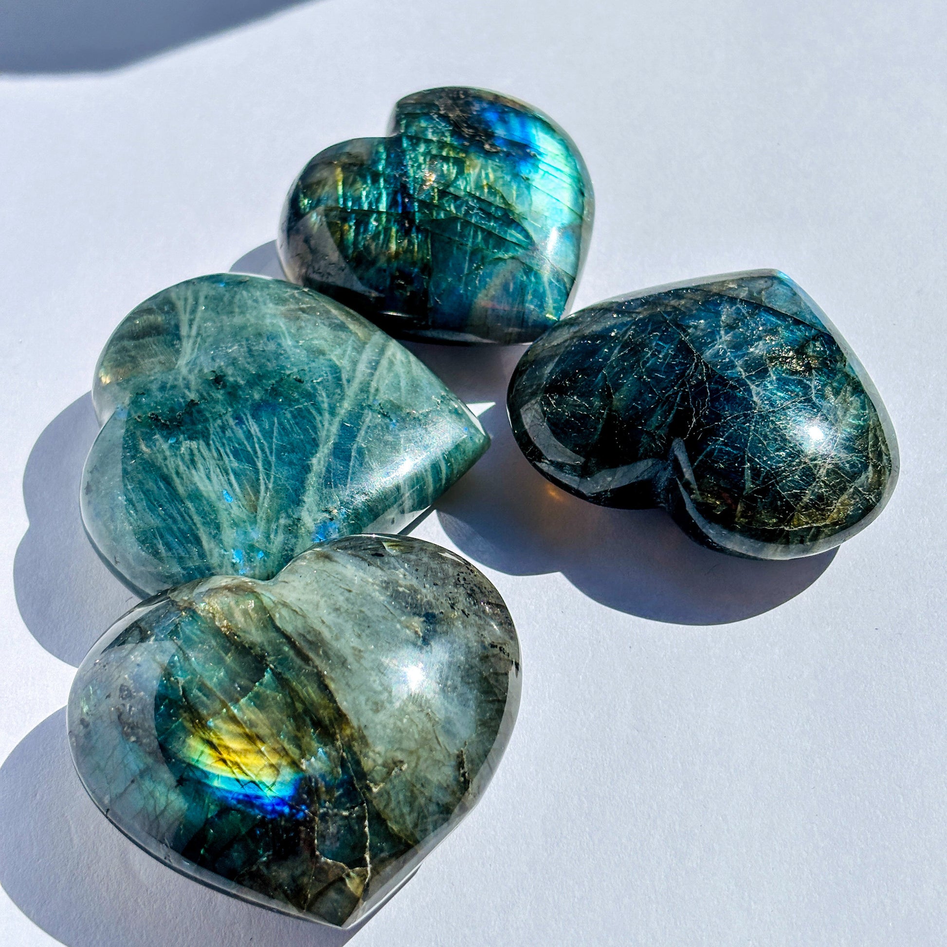 Labradorite Crystal Heart Crystal