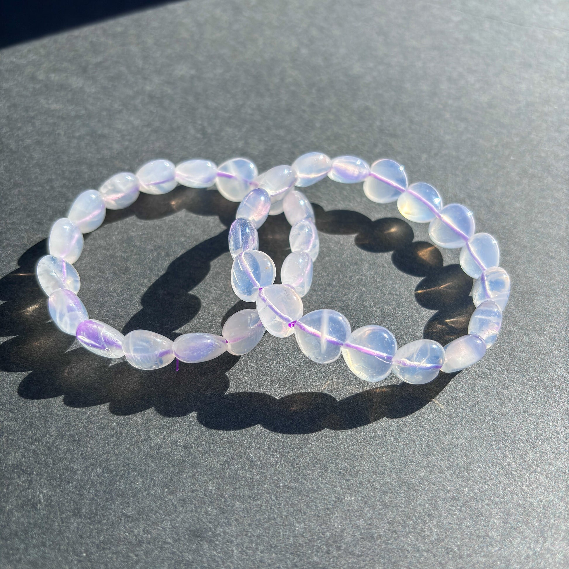 Natural Rare Lavender Moon Quartz Bracelet