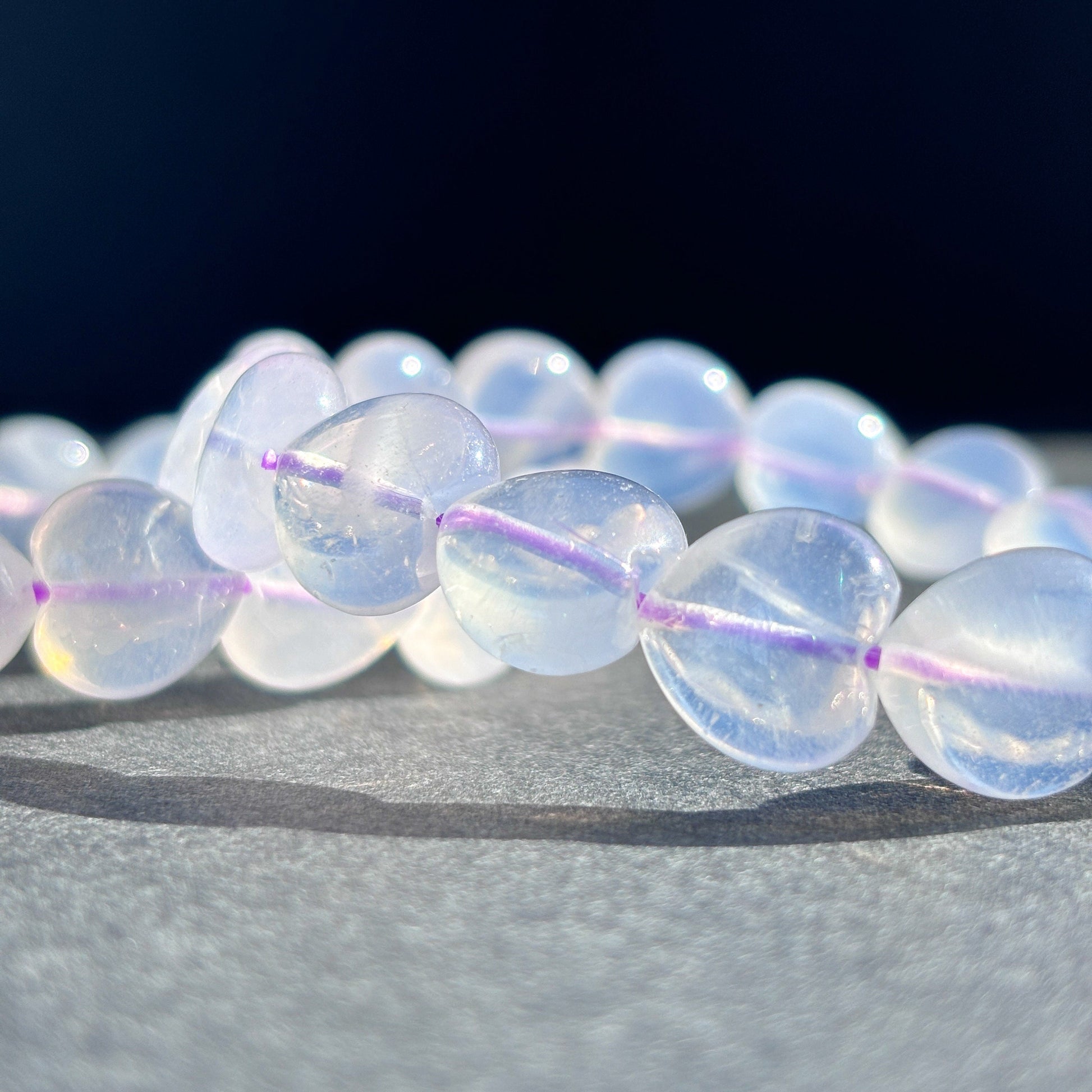 Natural Rare Lavender Moon Quartz Bracelet