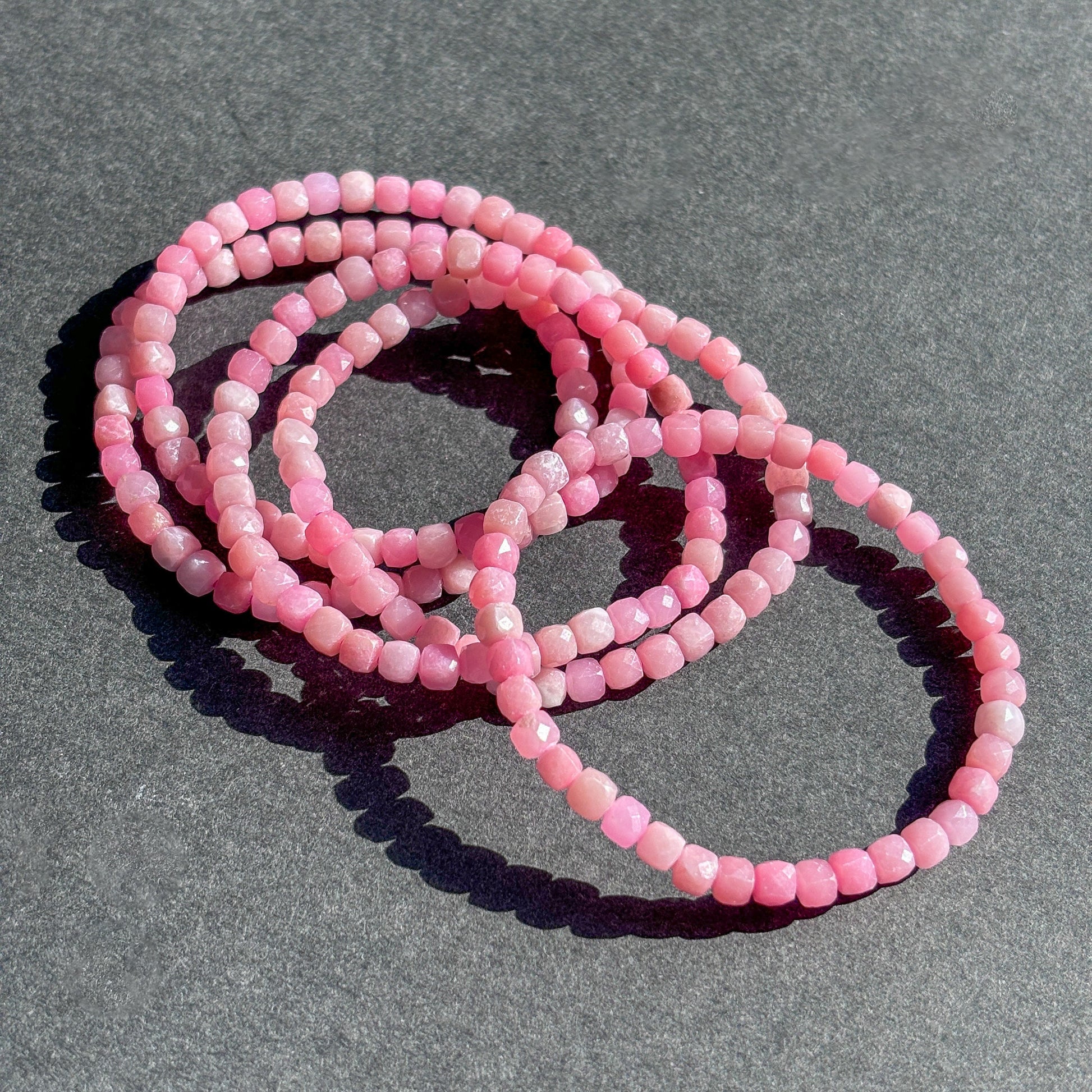 Pink Opal Crystal Bracelet