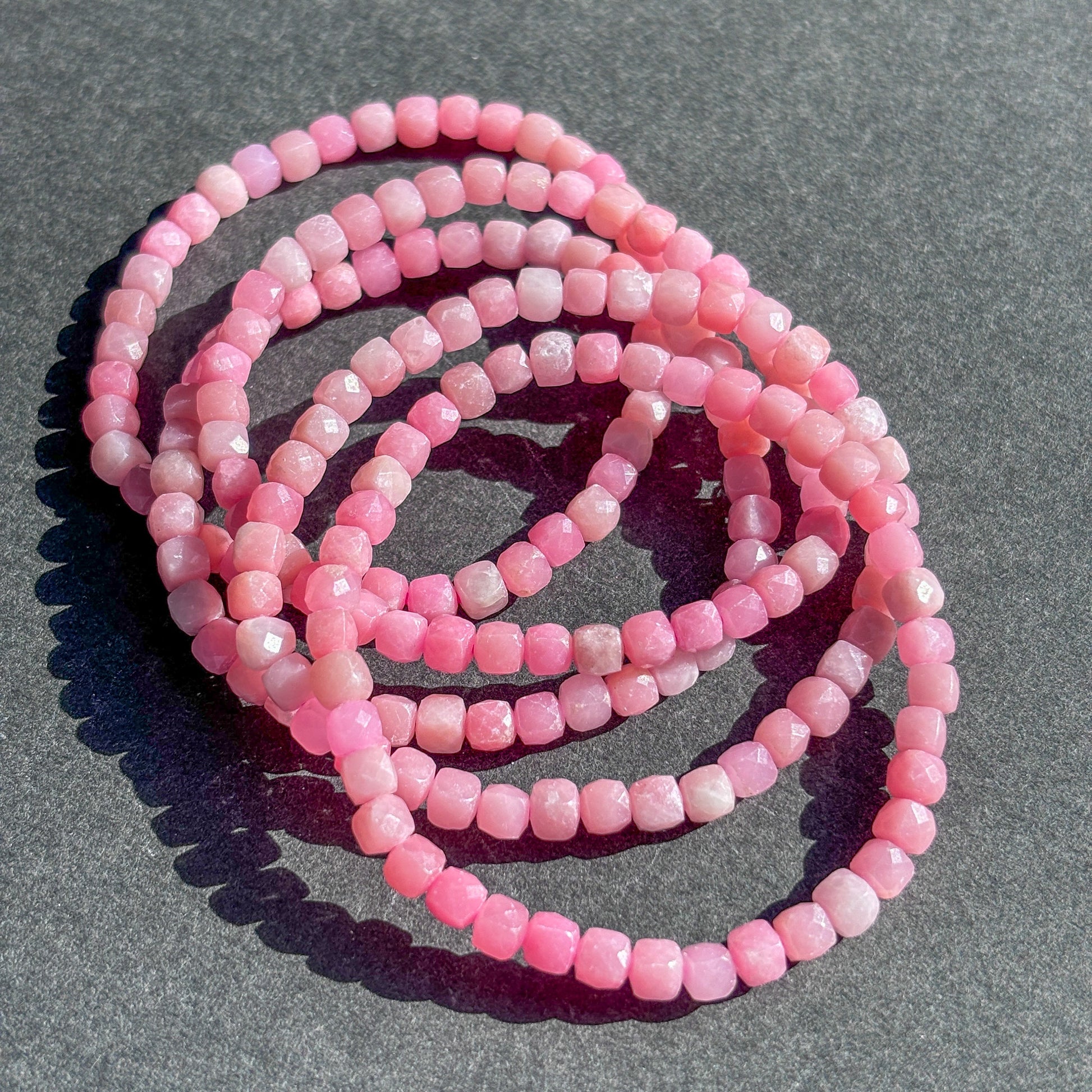 Pink Opal Crystal Bracelet