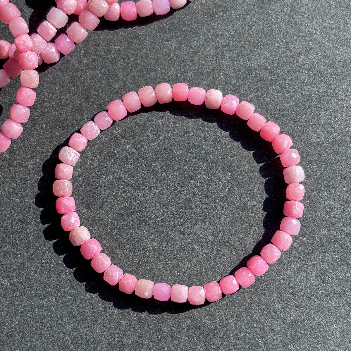 Pink Opal Crystal Bracelet