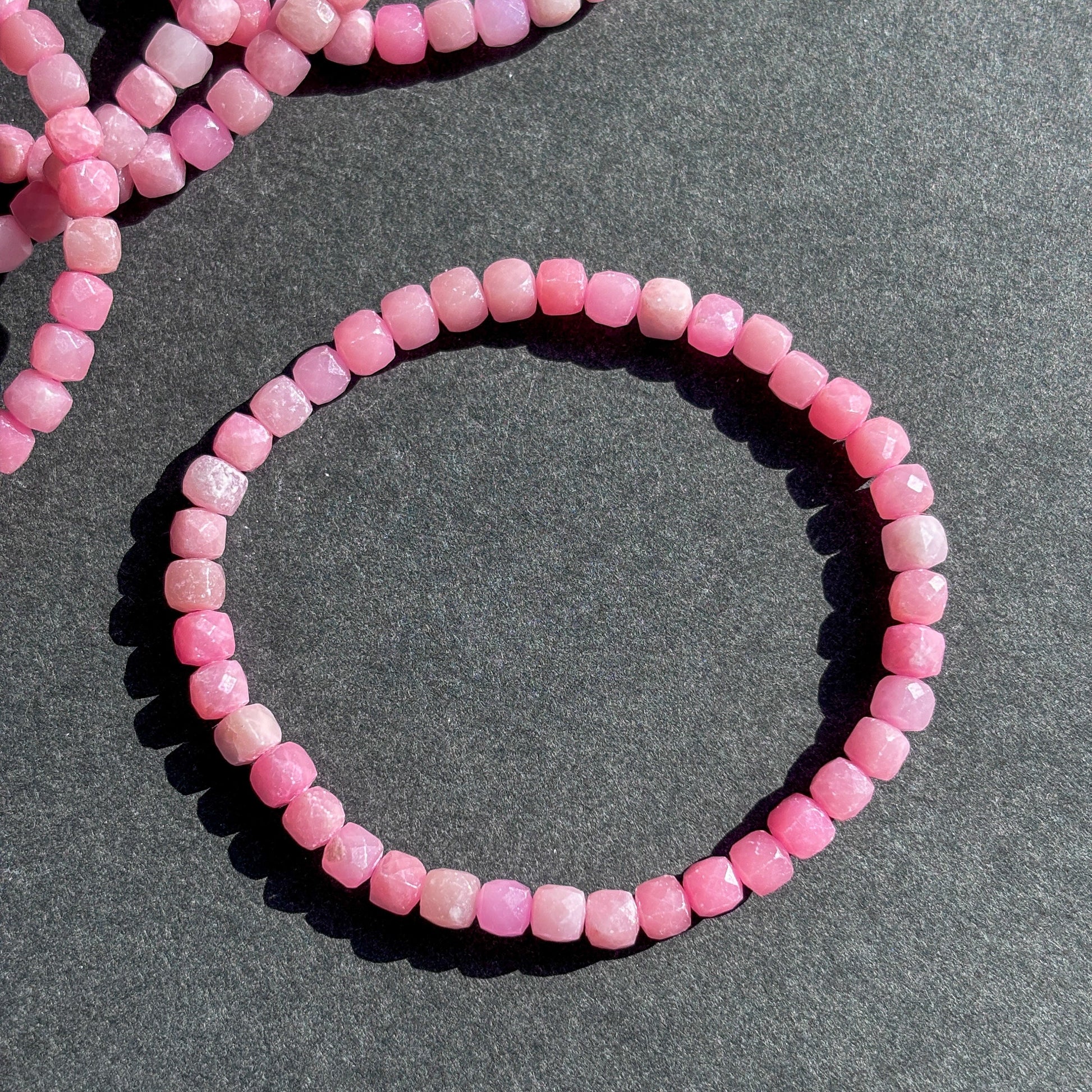 Pink Opal Crystal Bracelet