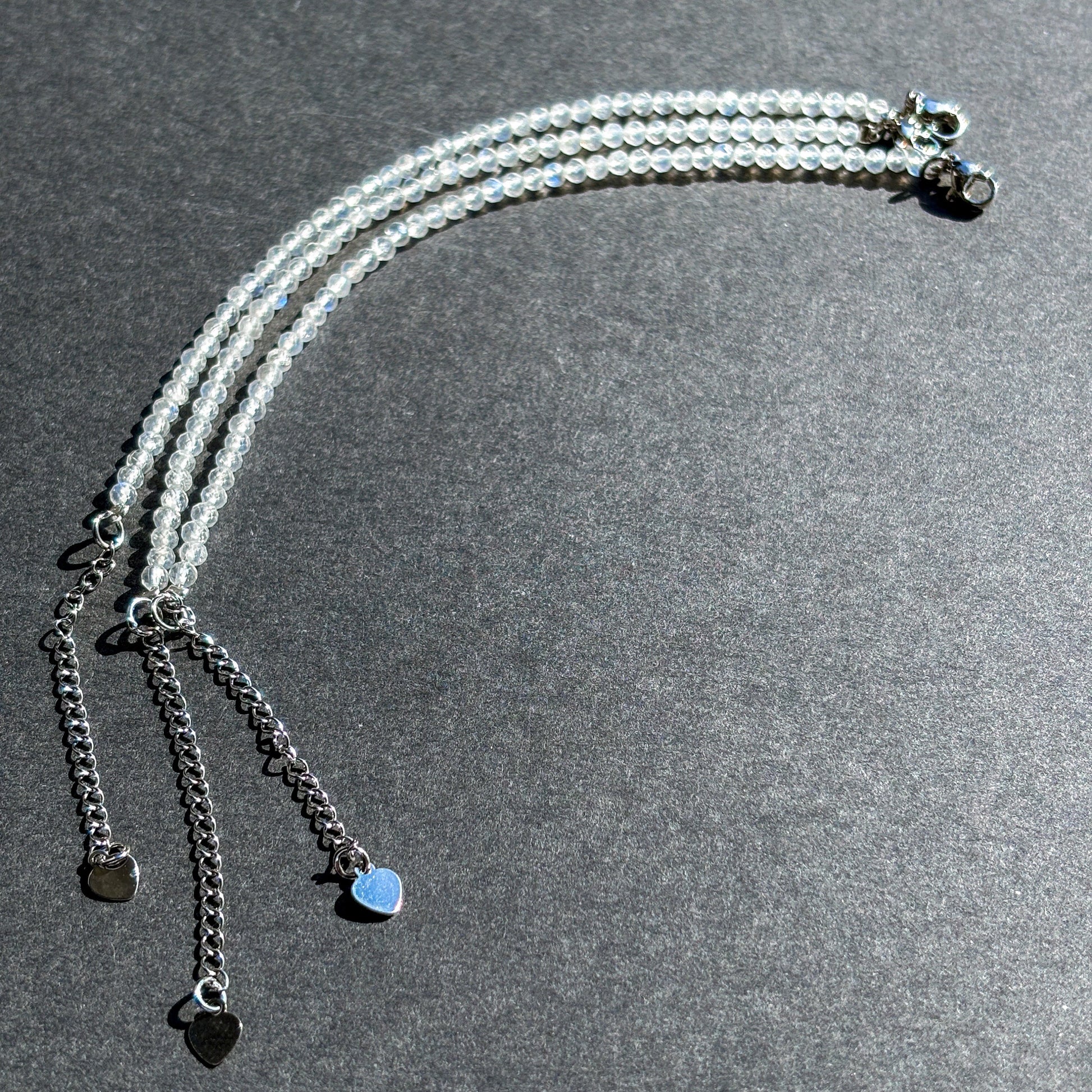 Dainty Moonstone Crystal Adjustable Bracelet