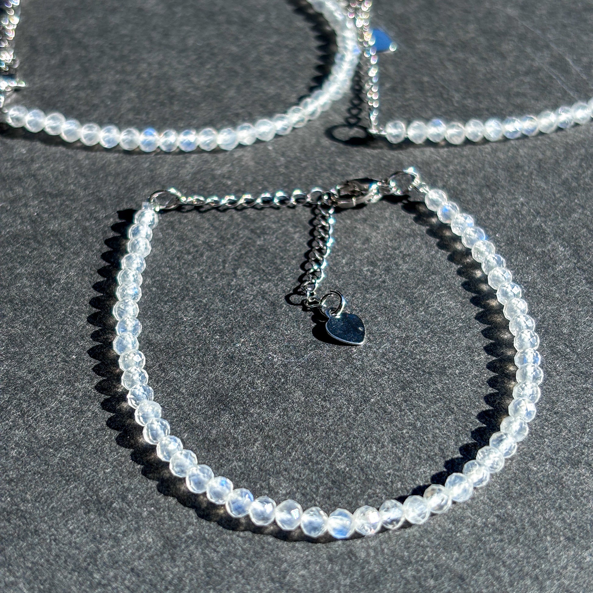 Dainty Moonstone Crystal Adjustable Bracelet