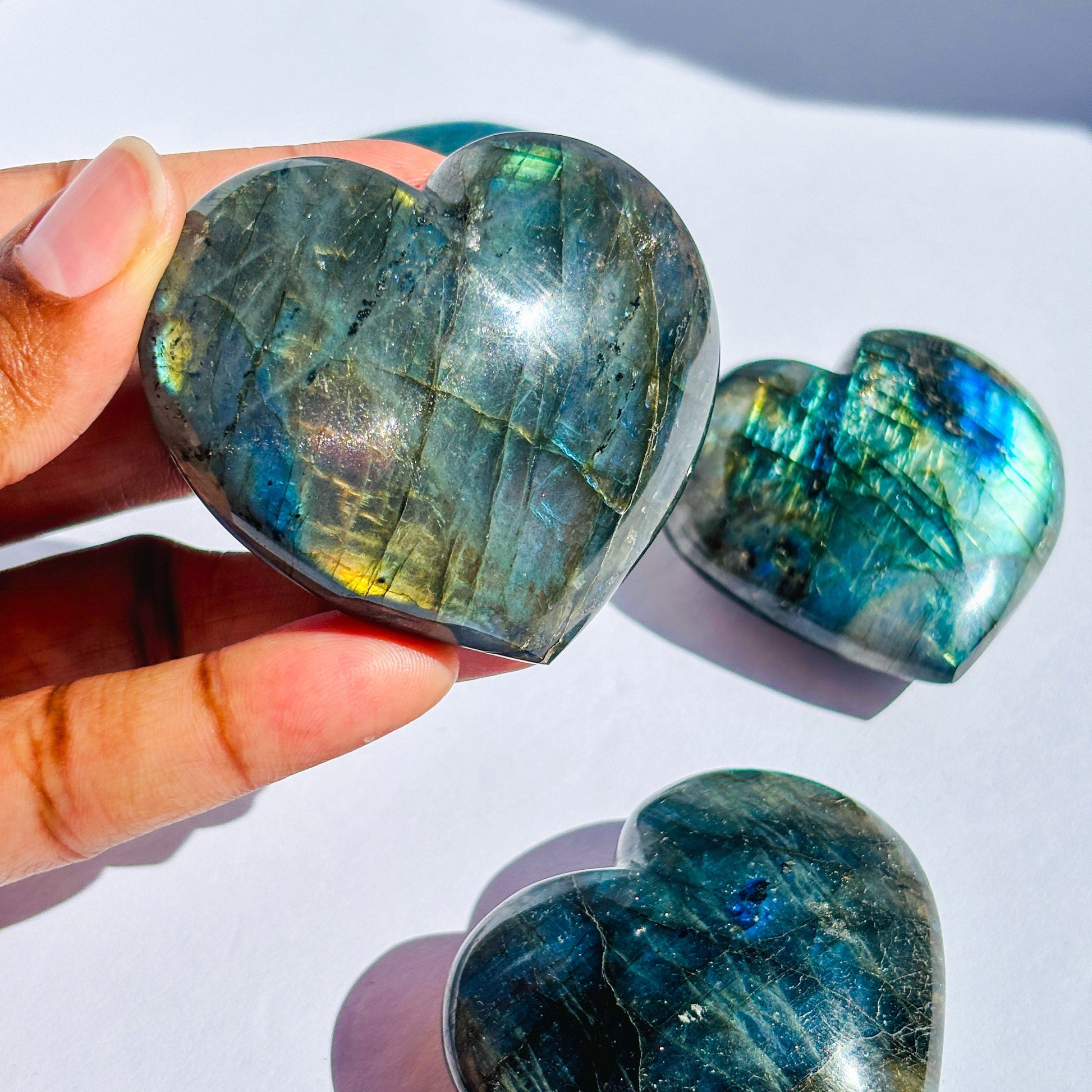 Labradorite Crystal Heart Crystal