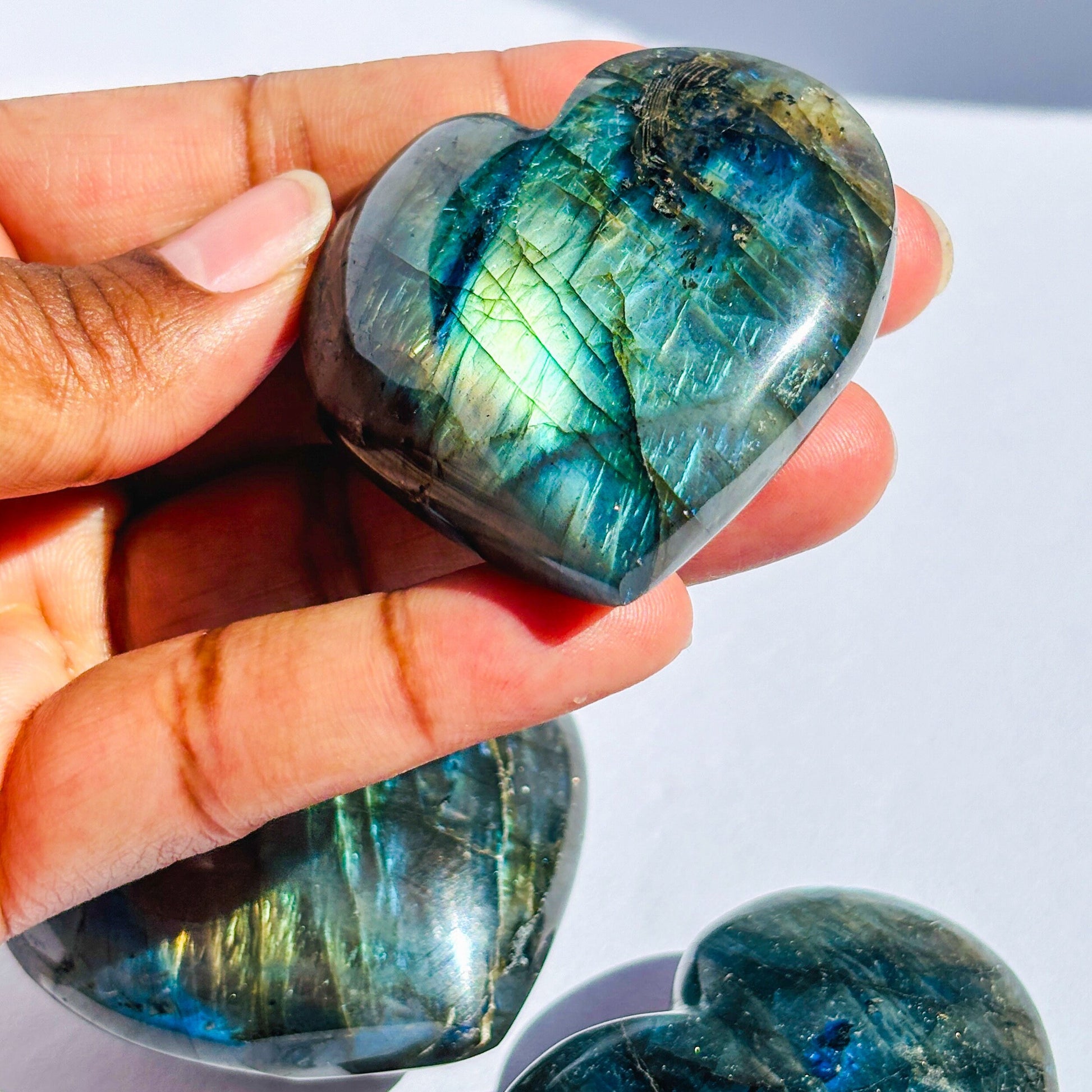 Labradorite Crystal Heart Crystal