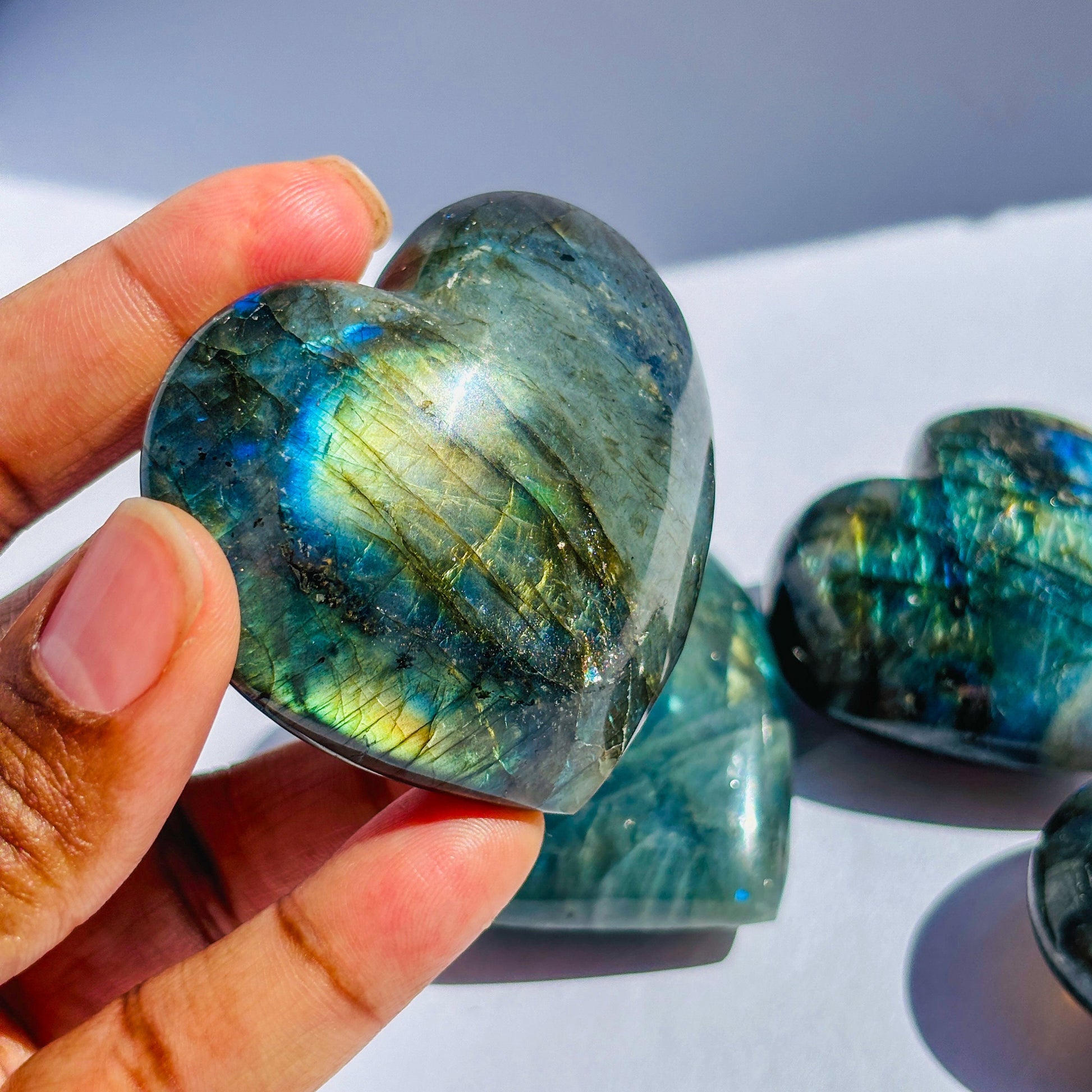 Labradorite Crystal Heart Crystal