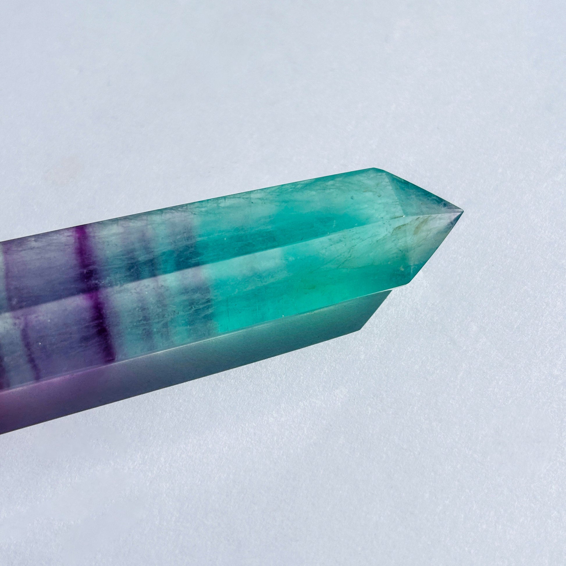 Rainbow Fluorite Tower Crystal Carving Sculpture