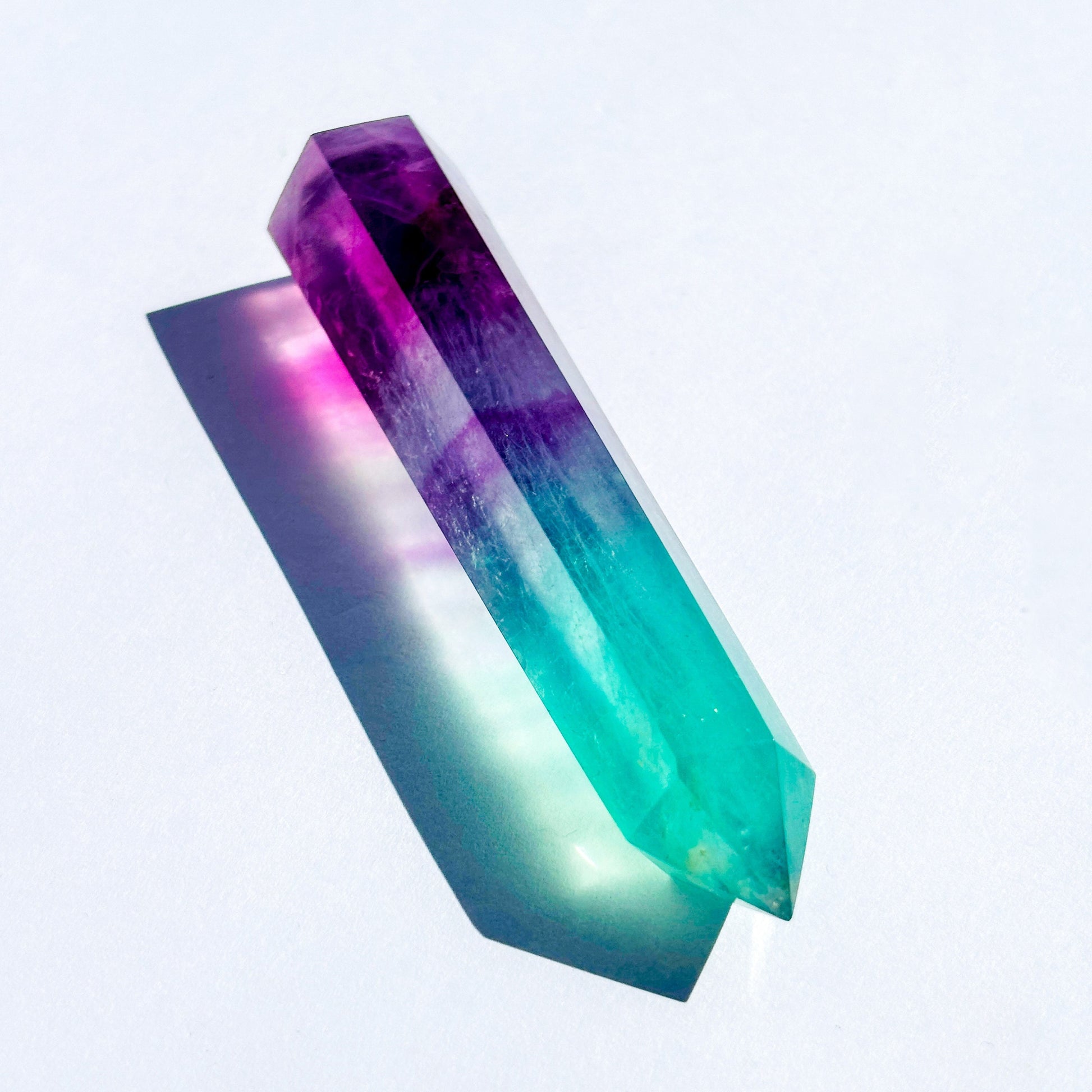 Rainbow Fluorite Tower Crystal Carving Sculpture