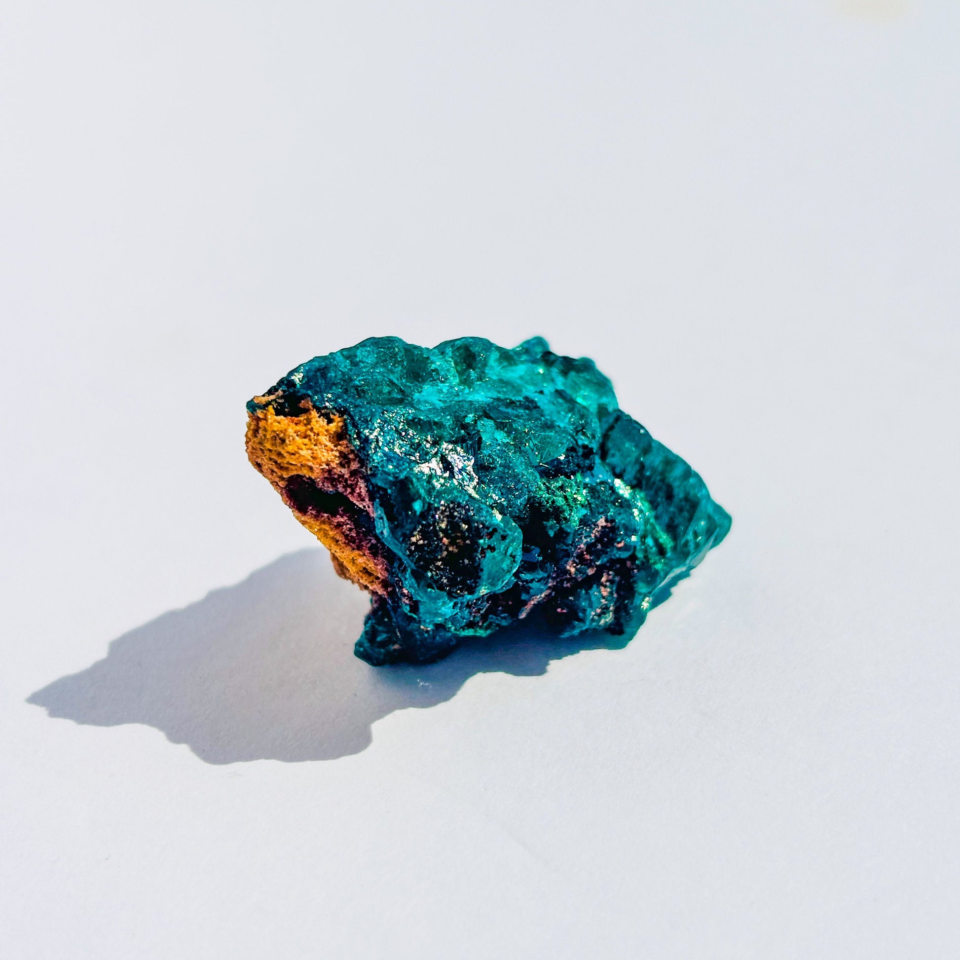 Raw Dioptase Crystal Cluster Specimen