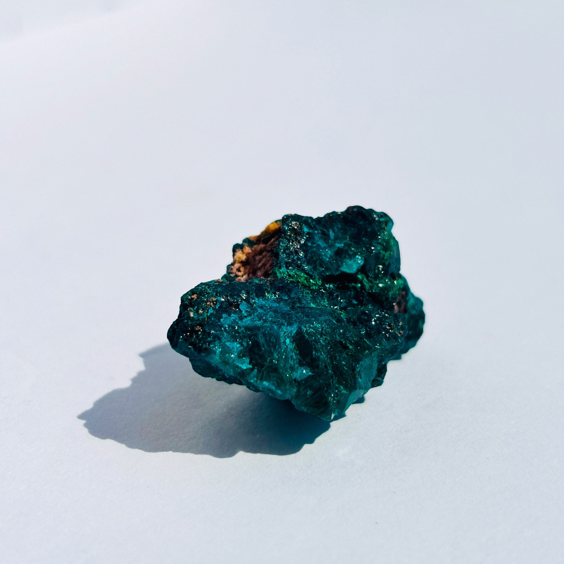 Raw Dioptase Crystal Cluster Specimen