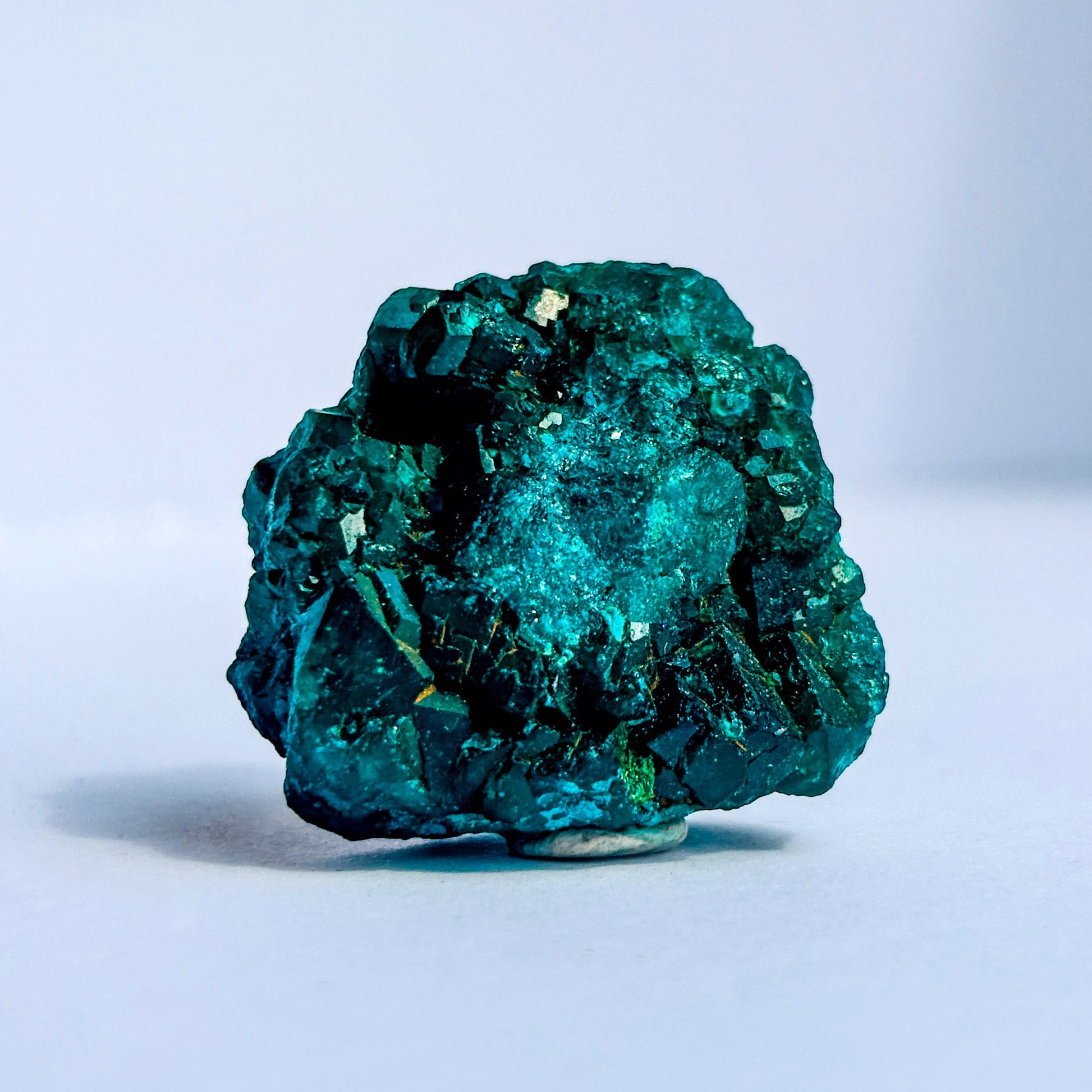 Raw Dioptase Crystal Cluster Specimen