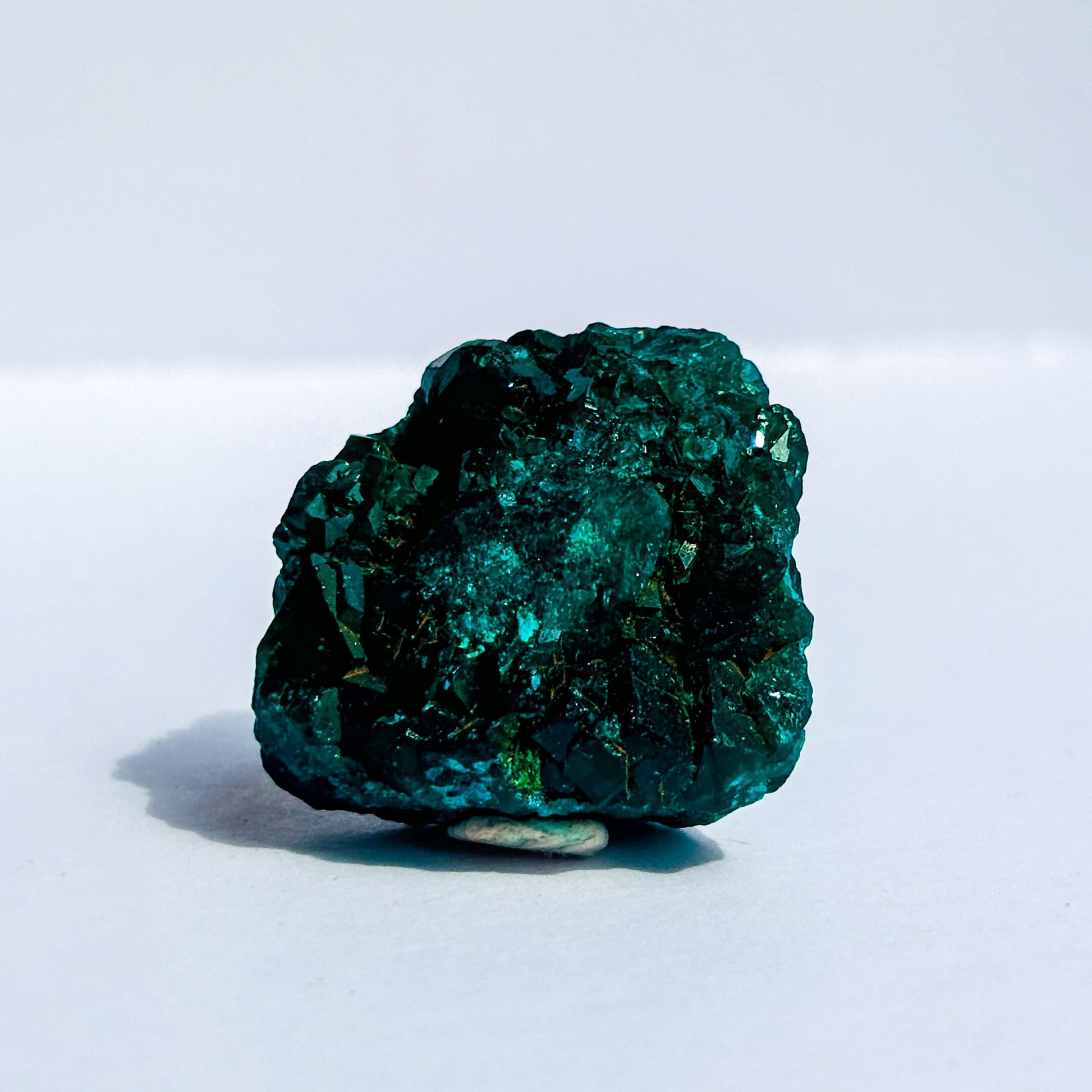 Raw Dioptase Crystal Cluster Specimen