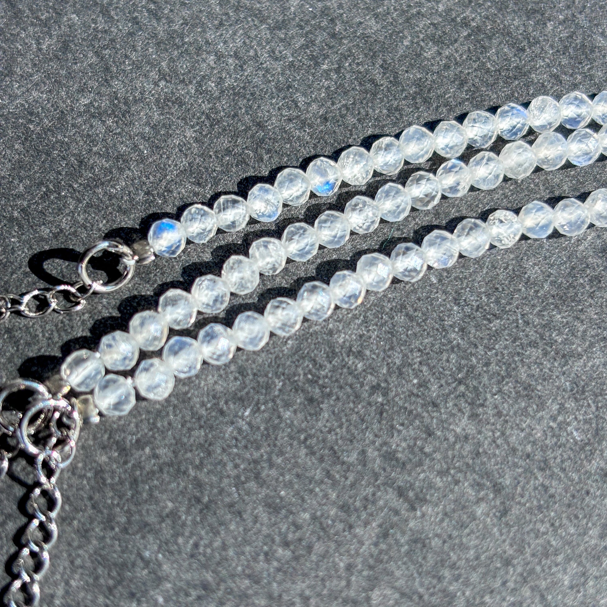 Dainty Moonstone Crystal Adjustable Bracelet