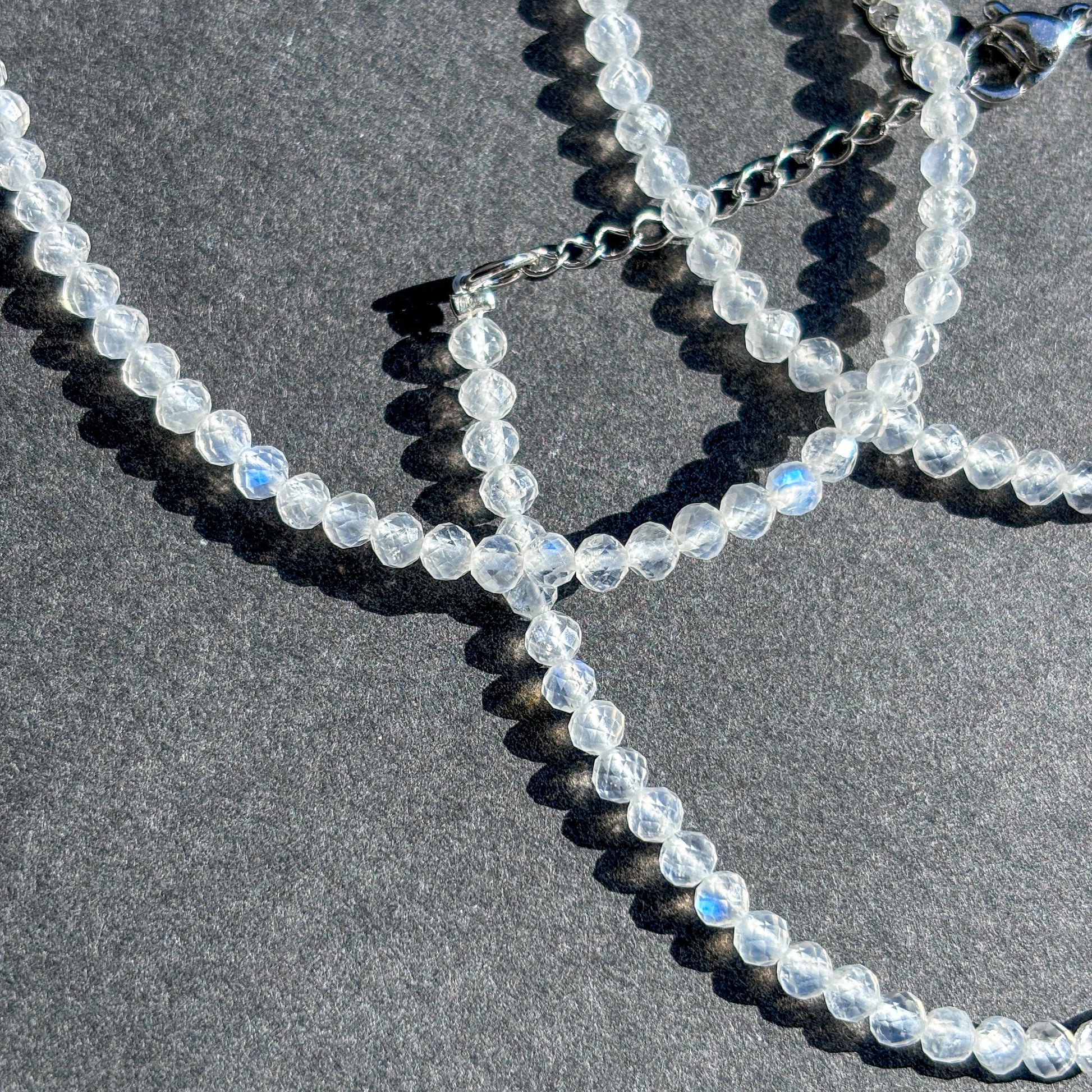 Dainty Moonstone Crystal Adjustable Bracelet
