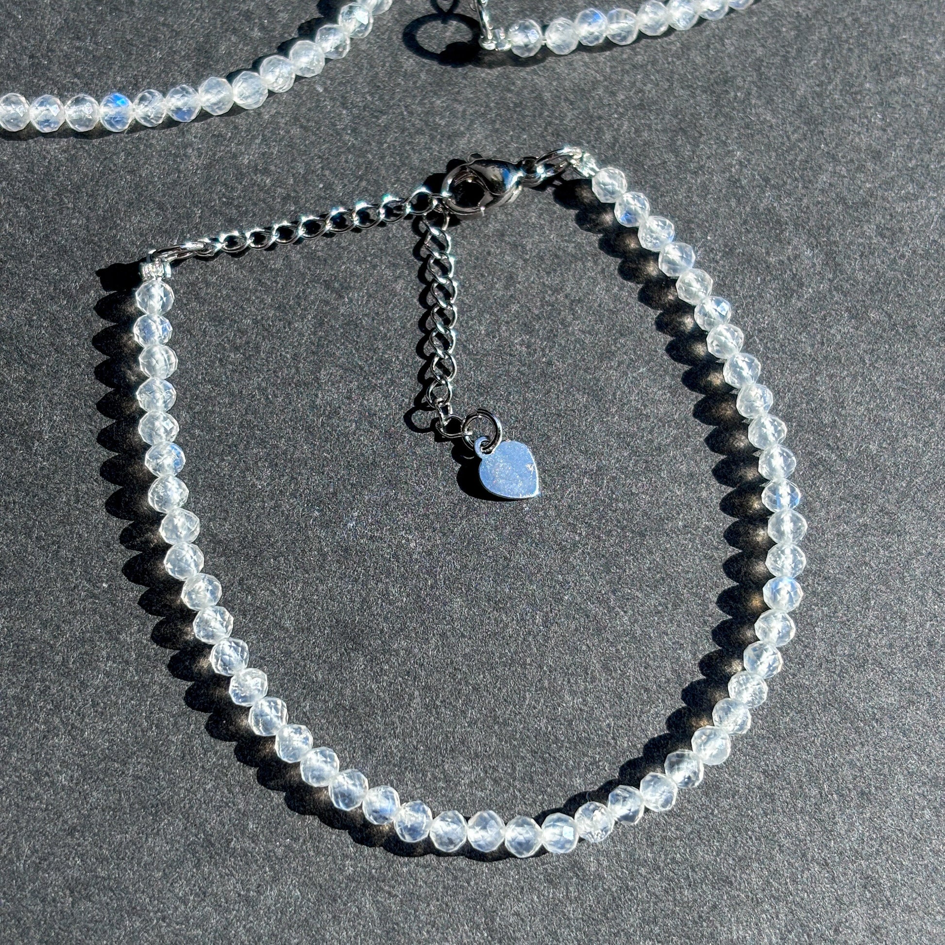 Dainty Moonstone Crystal Adjustable Bracelet