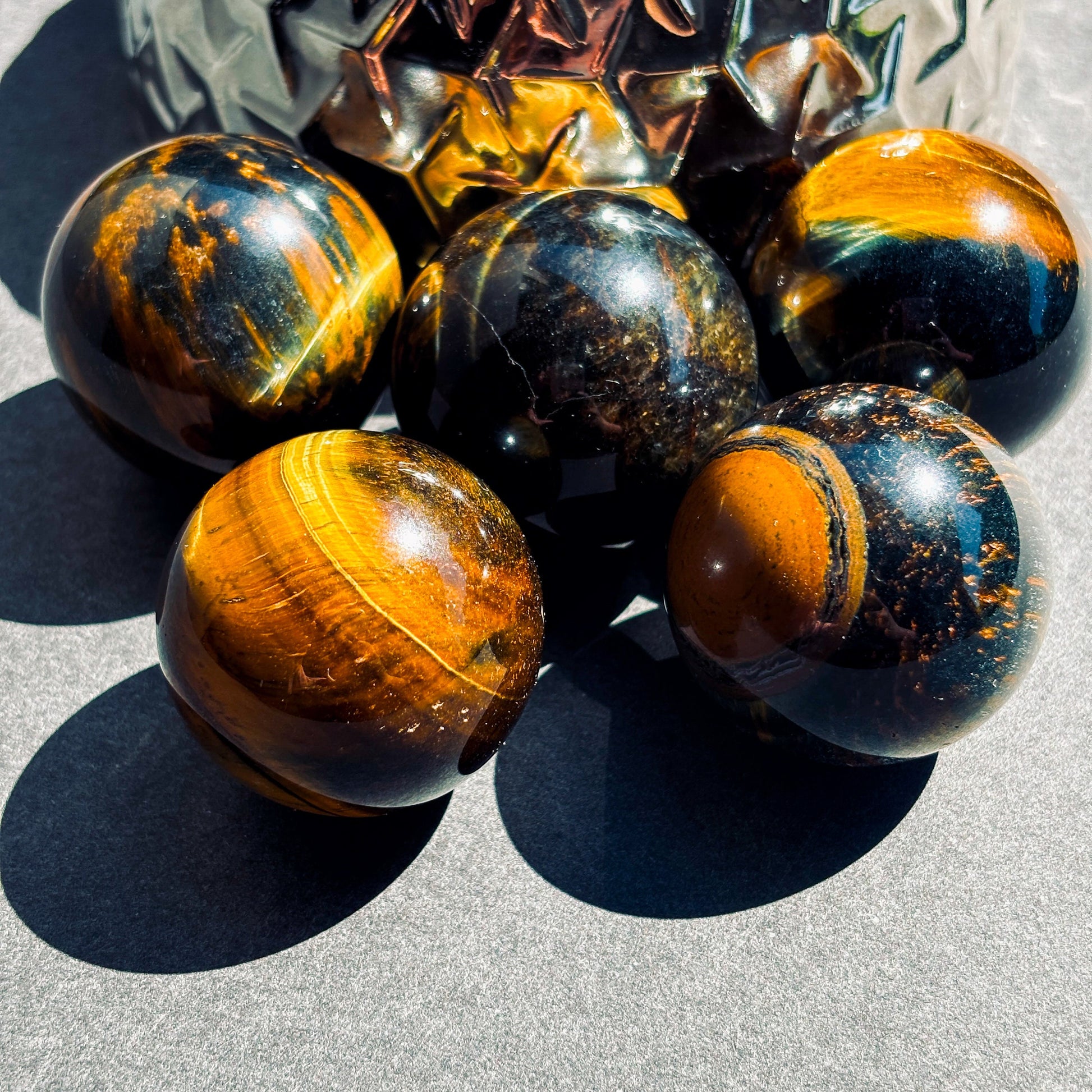 Blue Tigers Eye Crystal Sphere