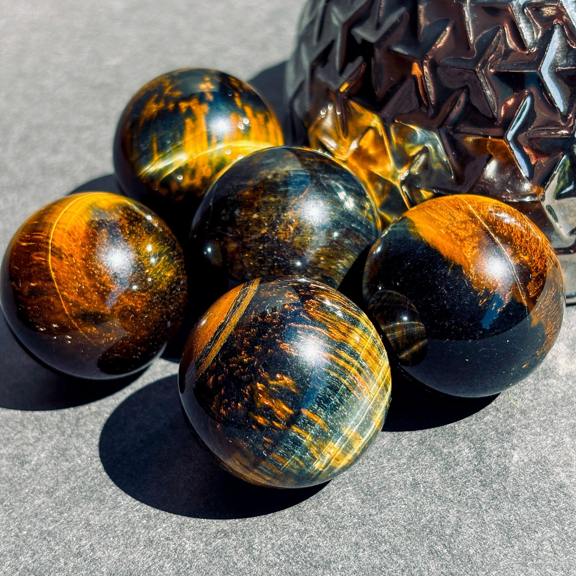 Blue Tigers Eye Crystal Sphere
